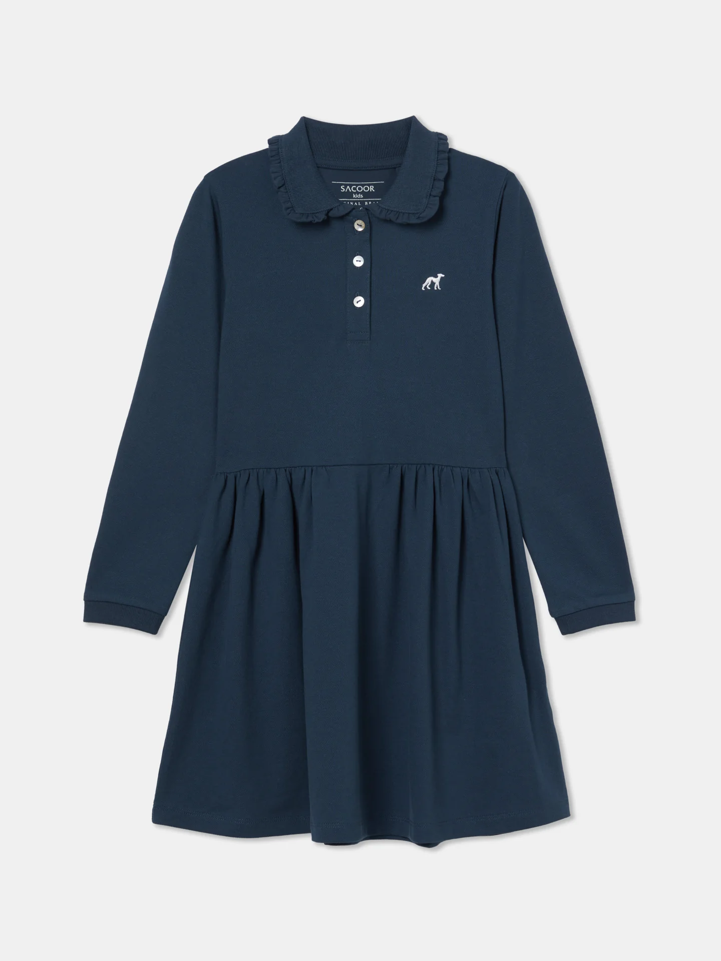 Essential Sacoor Piquet Dress Long Sleeves