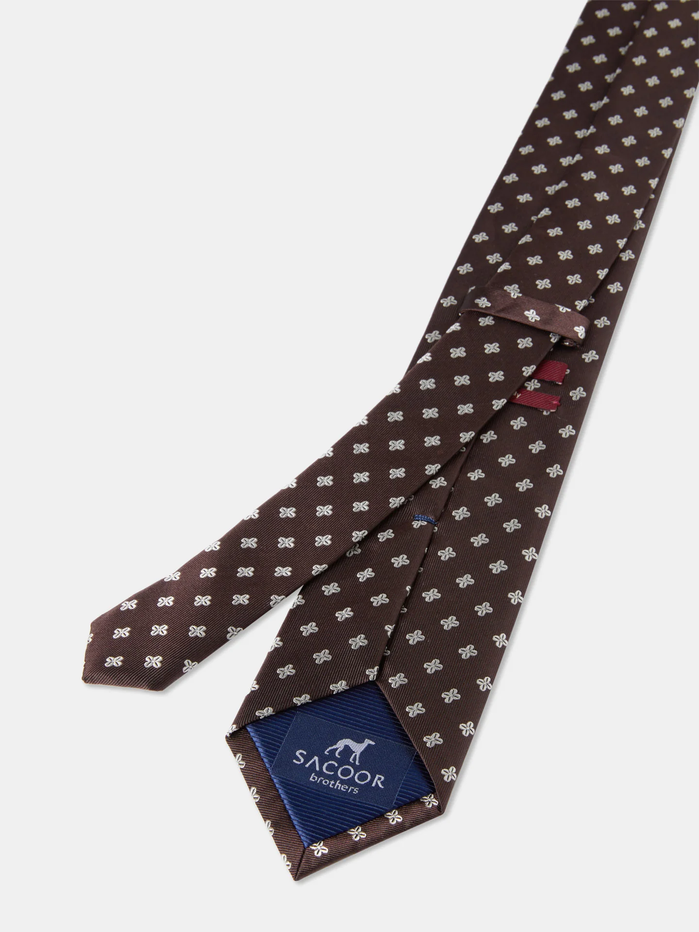 Floral Pattern Tie 100% Silk 7,5cm - Image 2