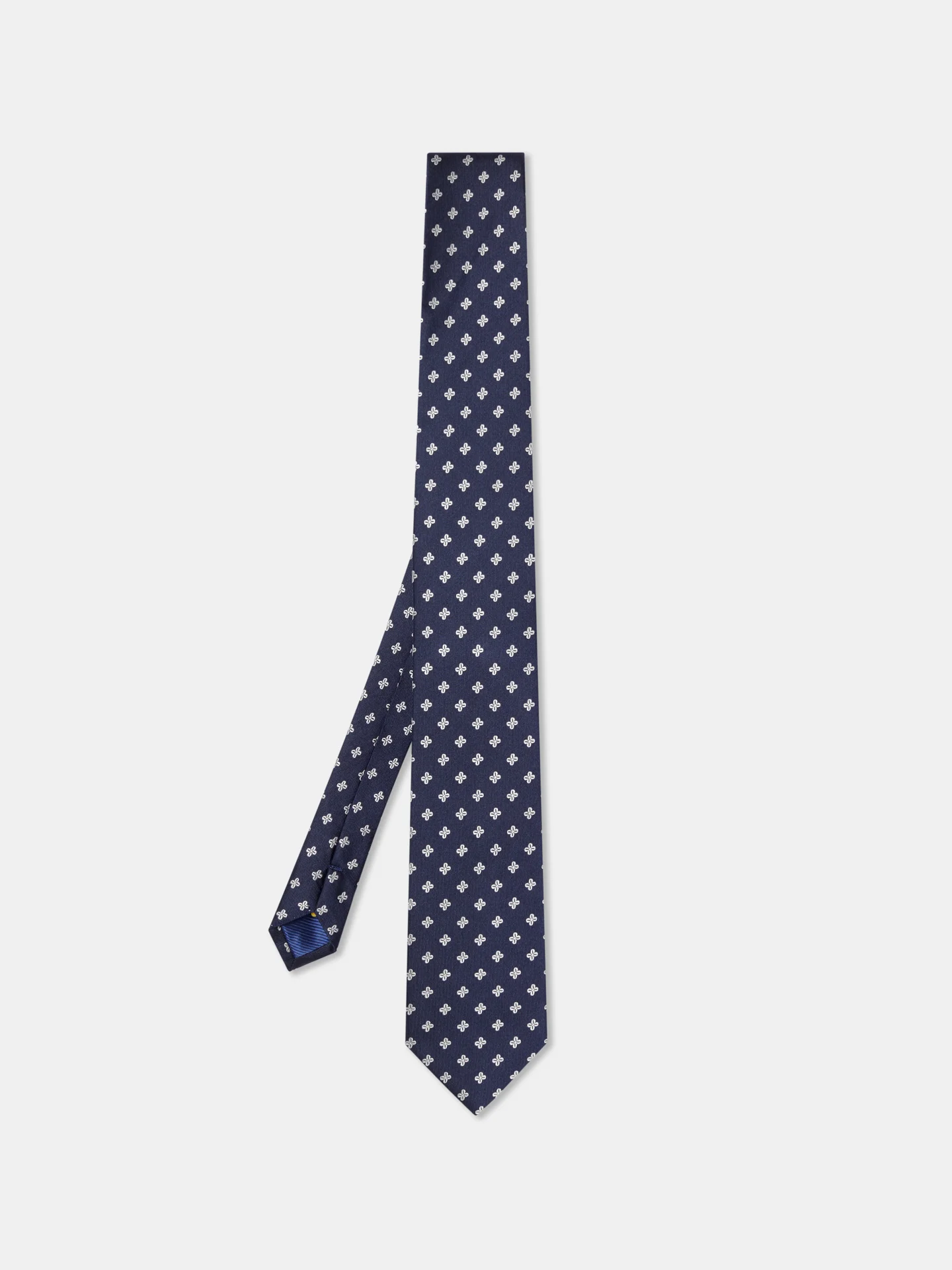 Floral Pattern Tie 100% Silk 7,5cm - Image 3