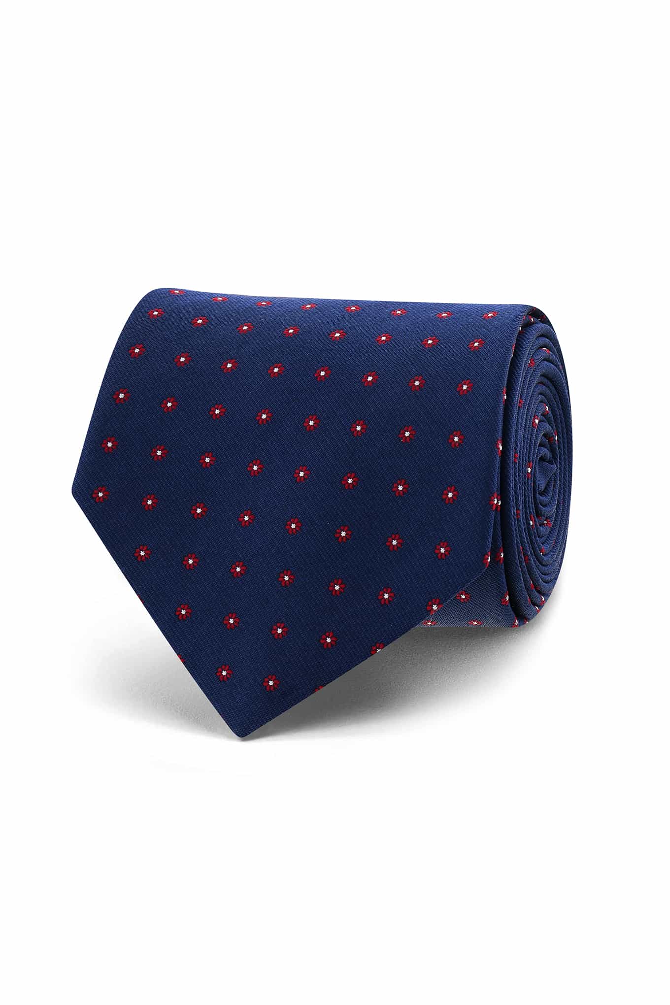 Floral Pattern Tie 100% Silk 8cm