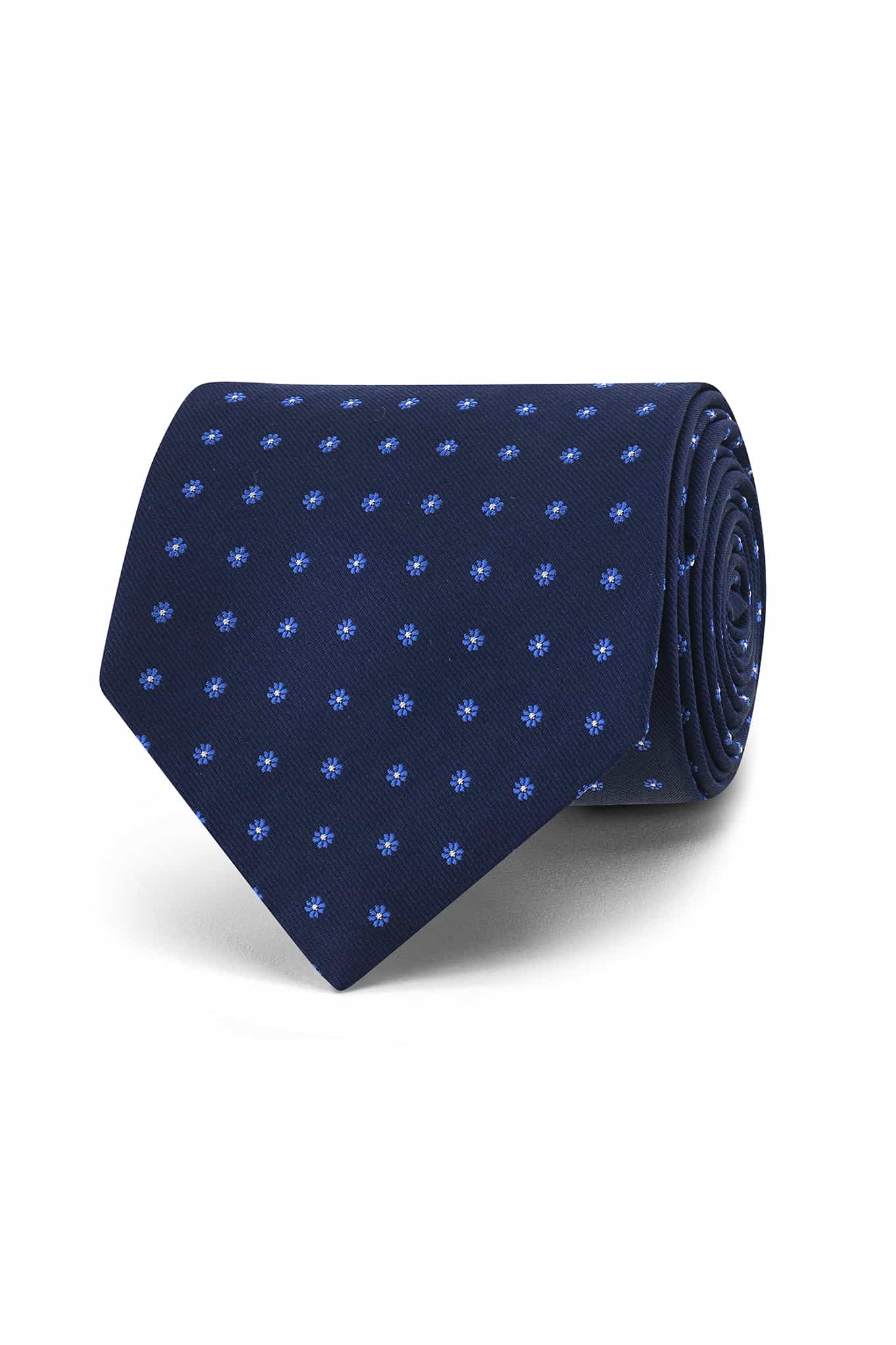 Floral Pattern Tie 100% Silk 8cm - Image 3
