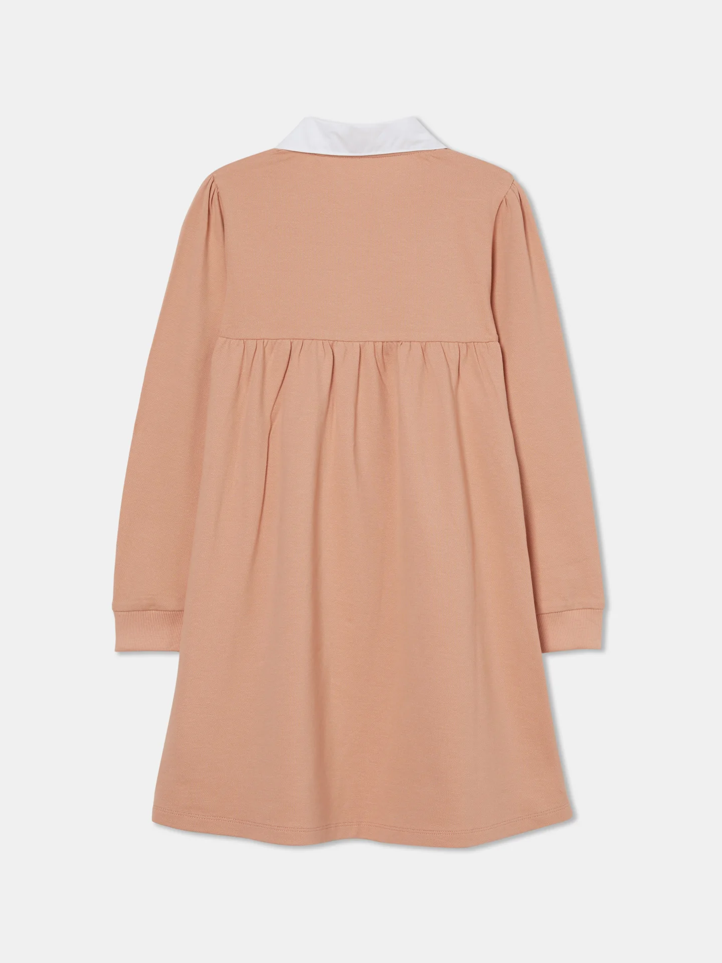 Flower Badge Piquet Dress 3/4 Sleeves - Image 12