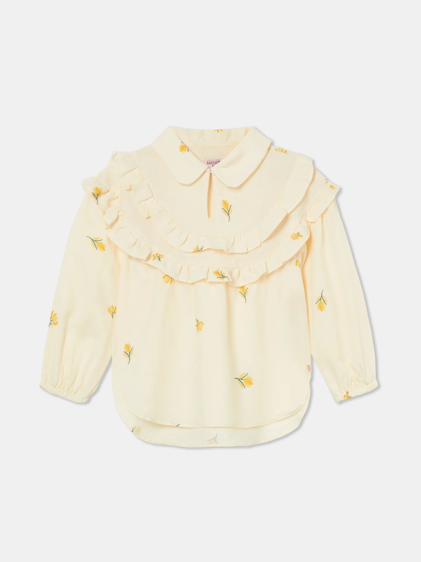 Frills Tiny Flowers Blouse