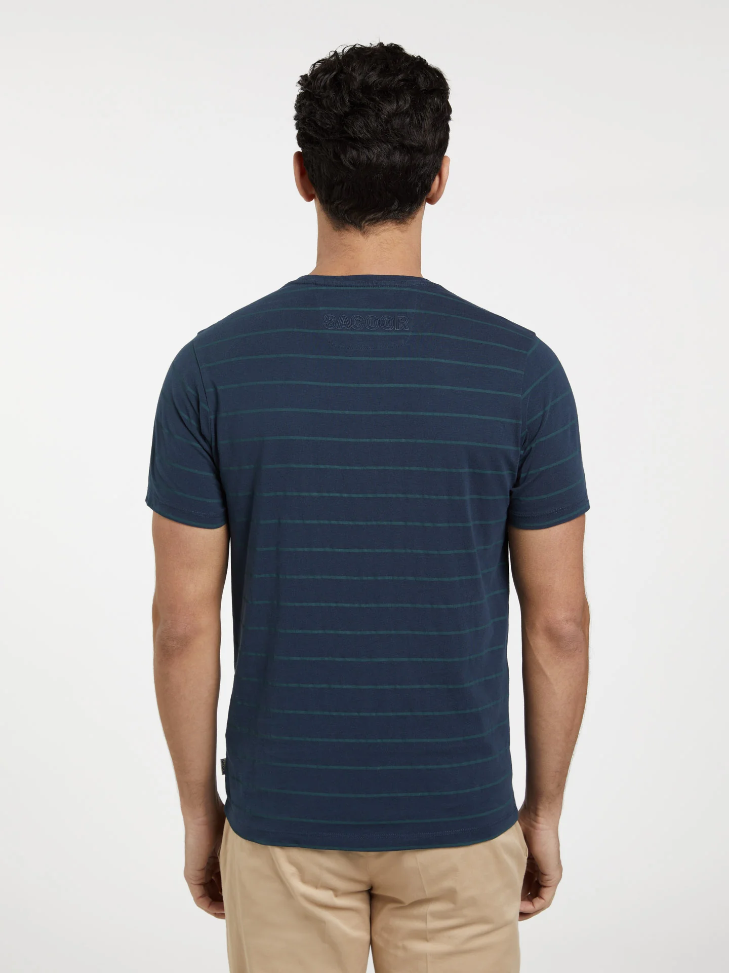 Garment Dye T-shirt With Stripes - Image 3