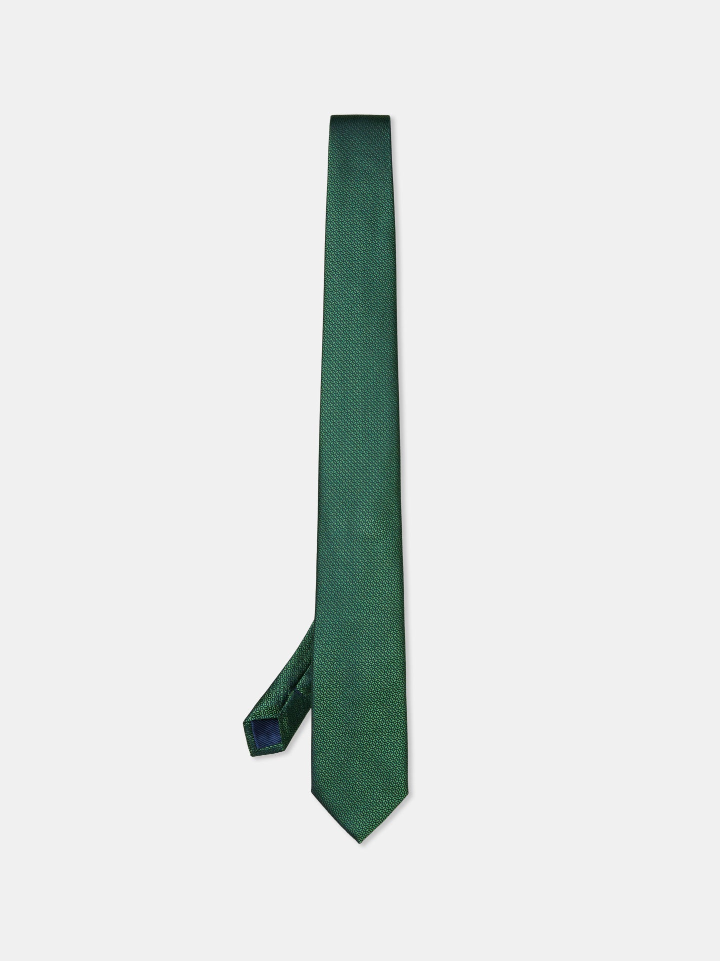 Geometric Pattern Tie 100% Silk 7,5cm - Image 3