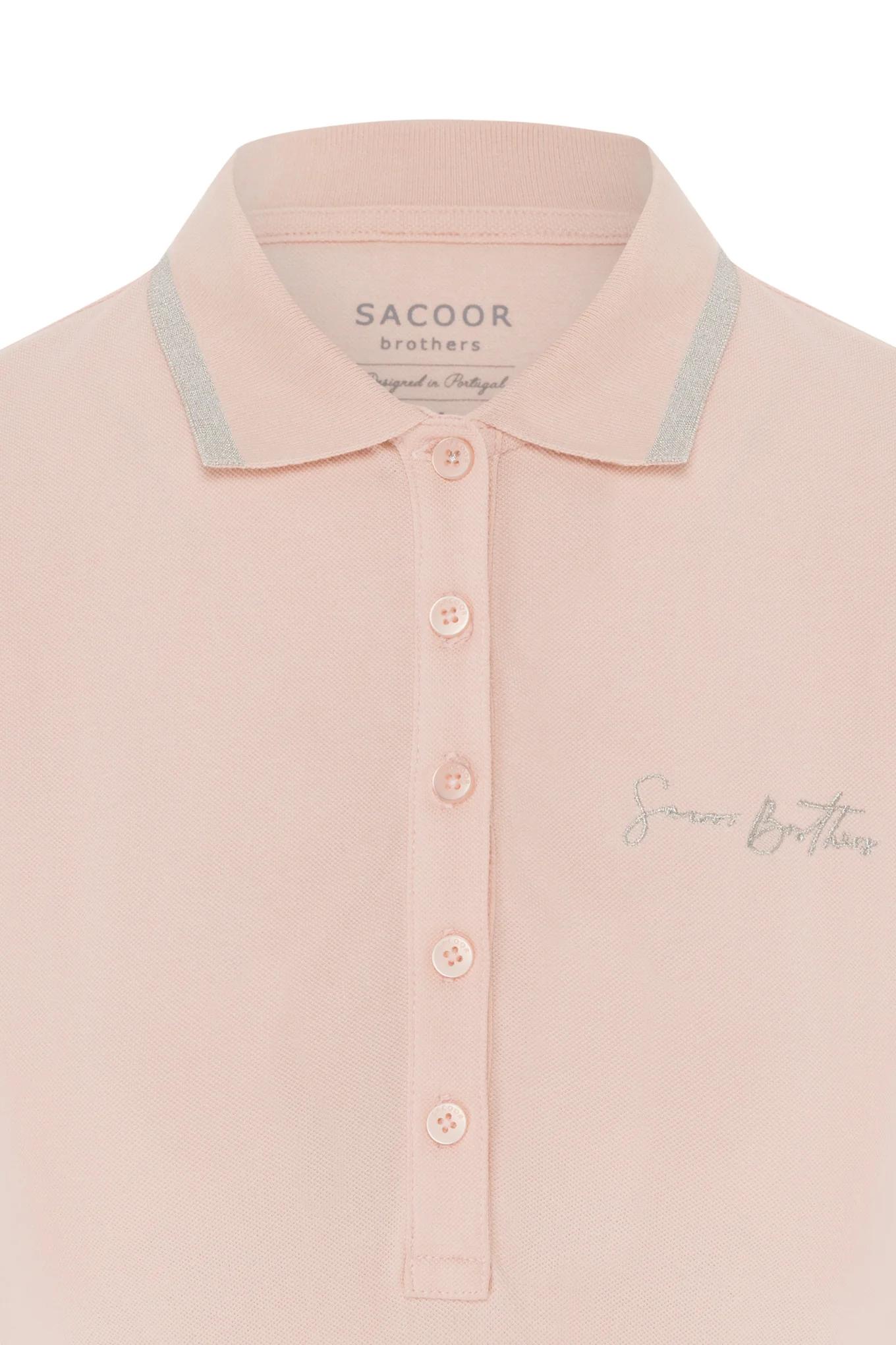 Handwritten logo-embroidered piquet polo shirt - Image 13