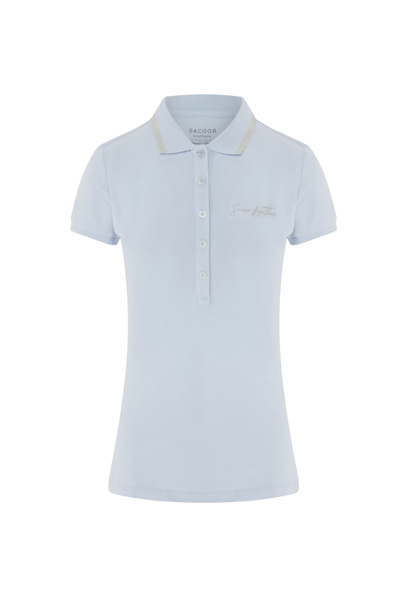 Handwritten logo-embroidered piquet polo shirt - Image 5