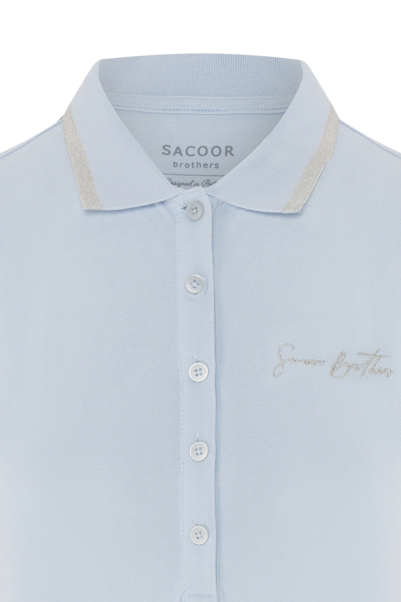 Handwritten logo-embroidered piquet polo shirt - Image 7