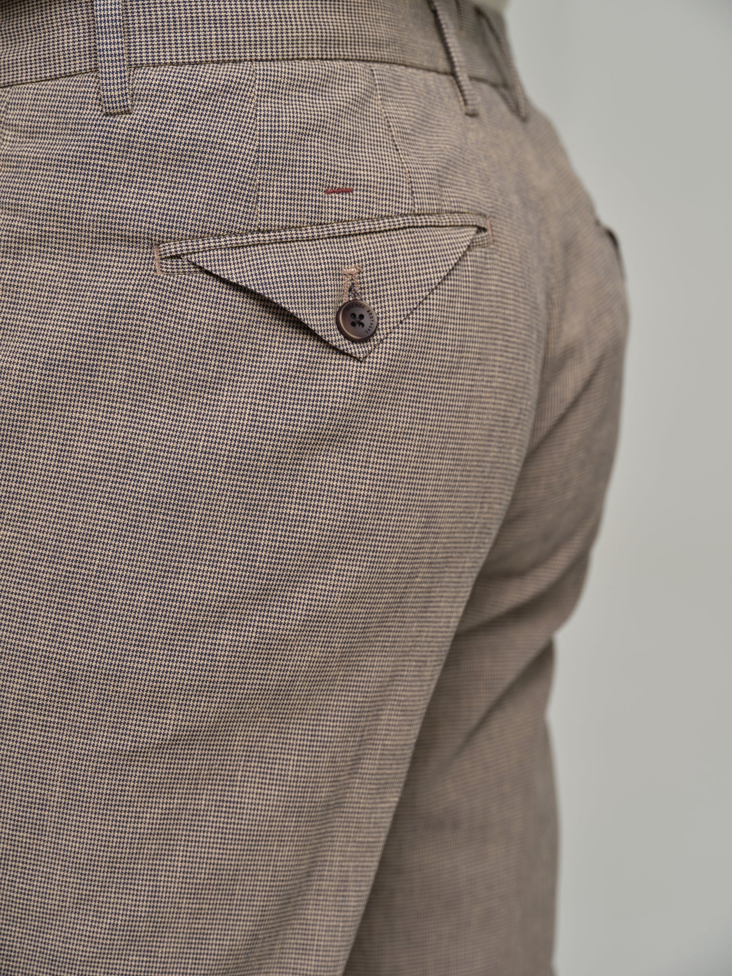 Havana Collection pied-de-poule chino trousers - Image 3