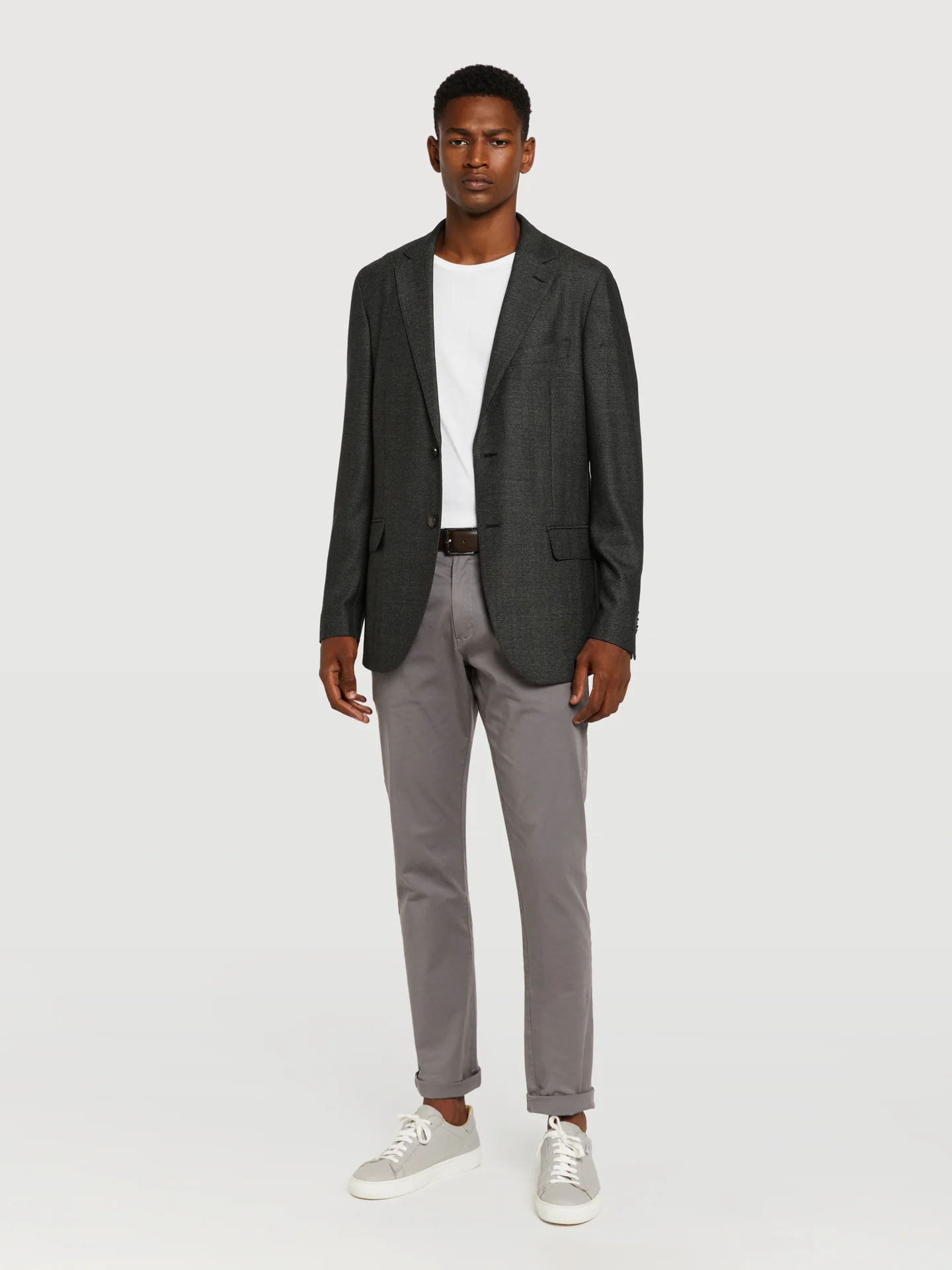 Herringbone wool blend blazer - Image 3