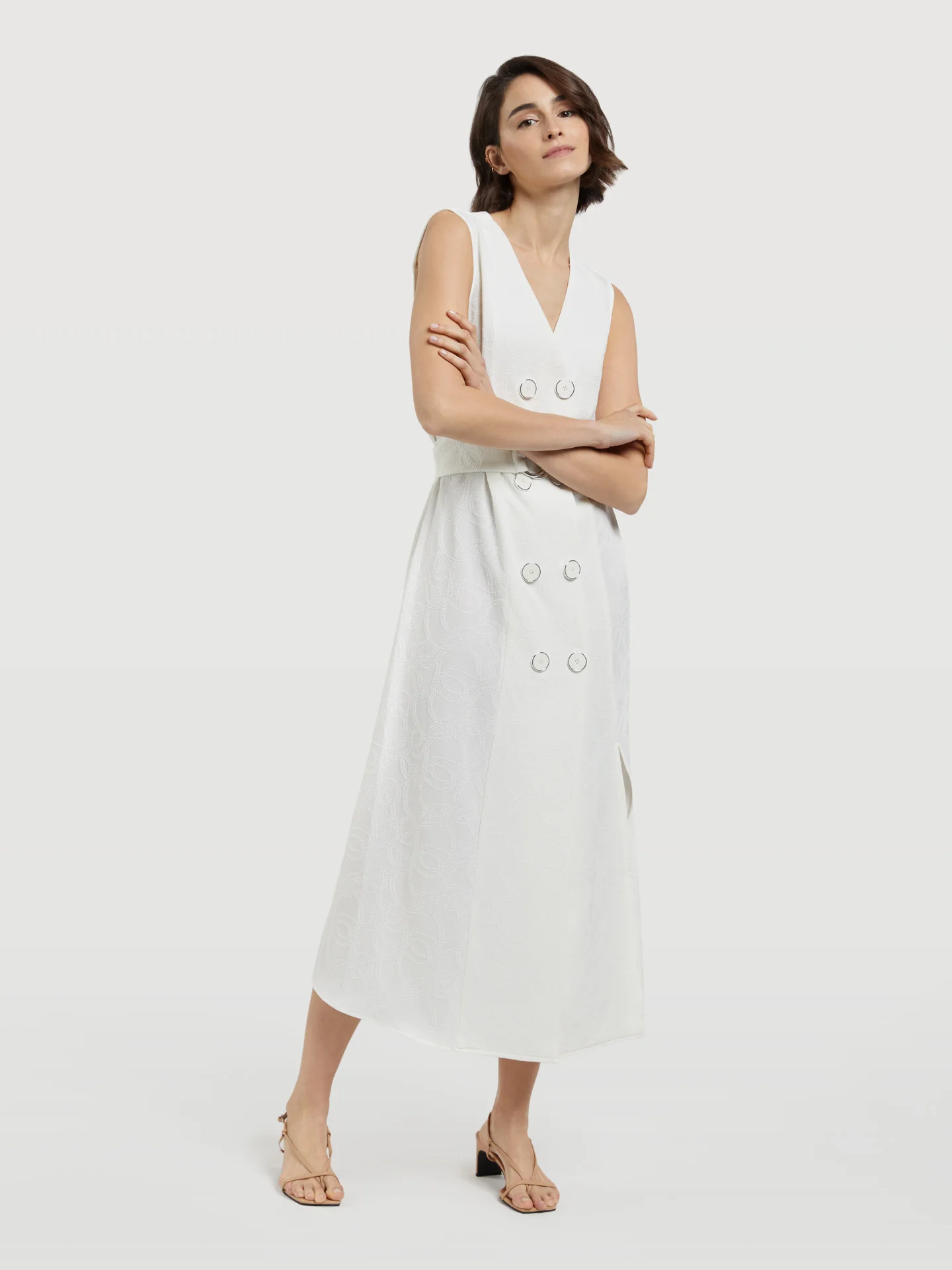 Knots Jacquard Dress - Image 4