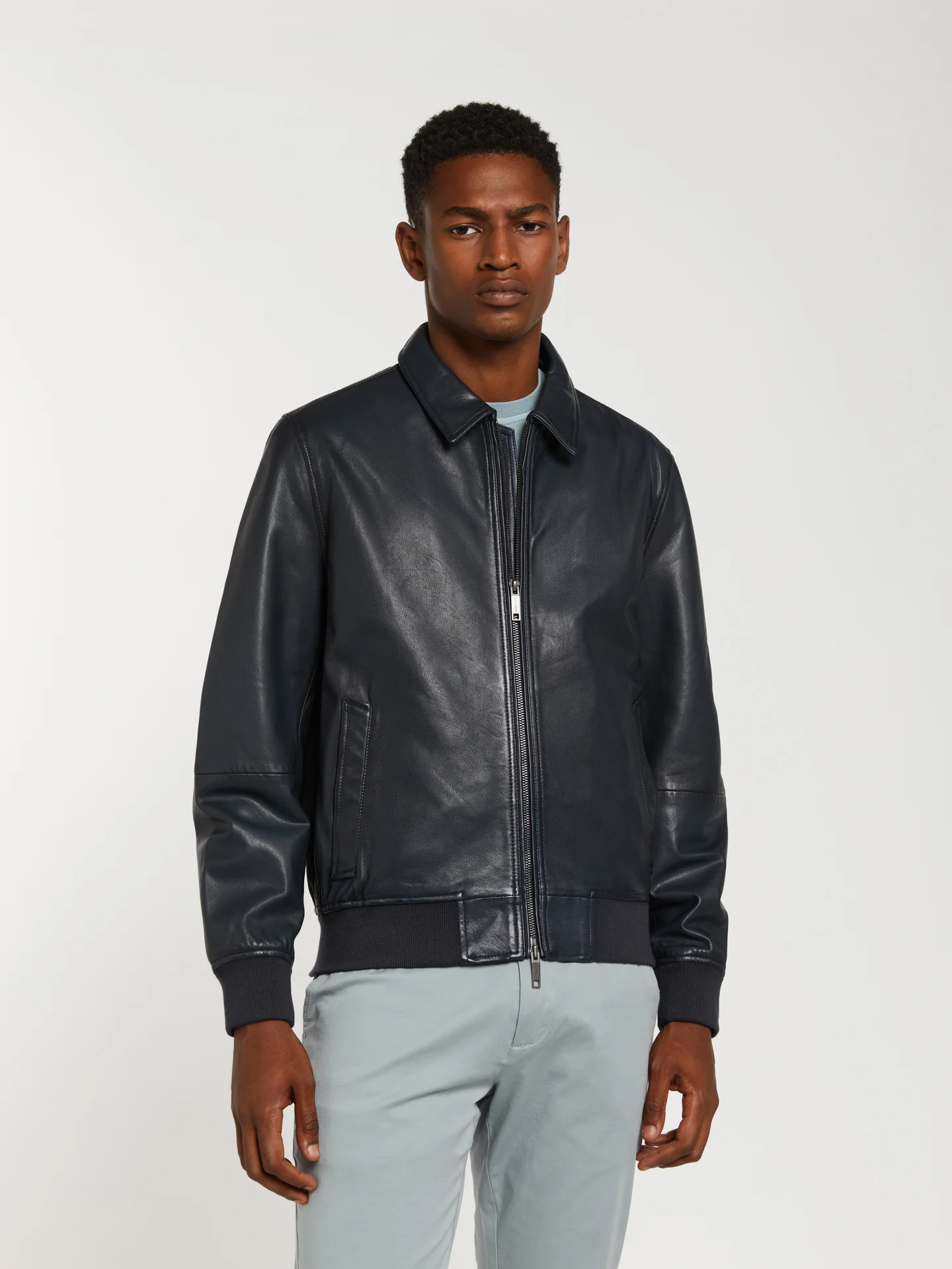 Leather bomber jacket - Image 12