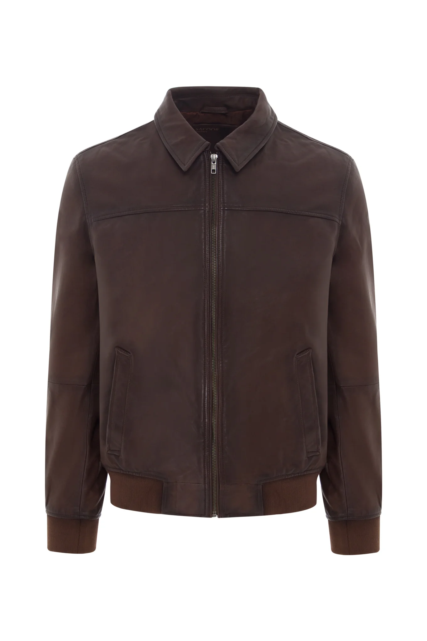 Leather bomber jacket - Image 7