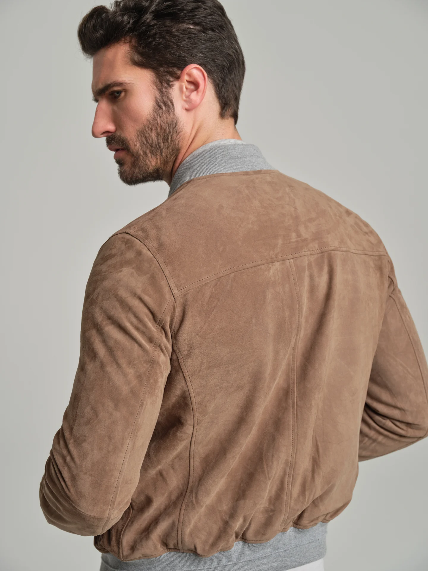 Leather bomber jacket - Image 2