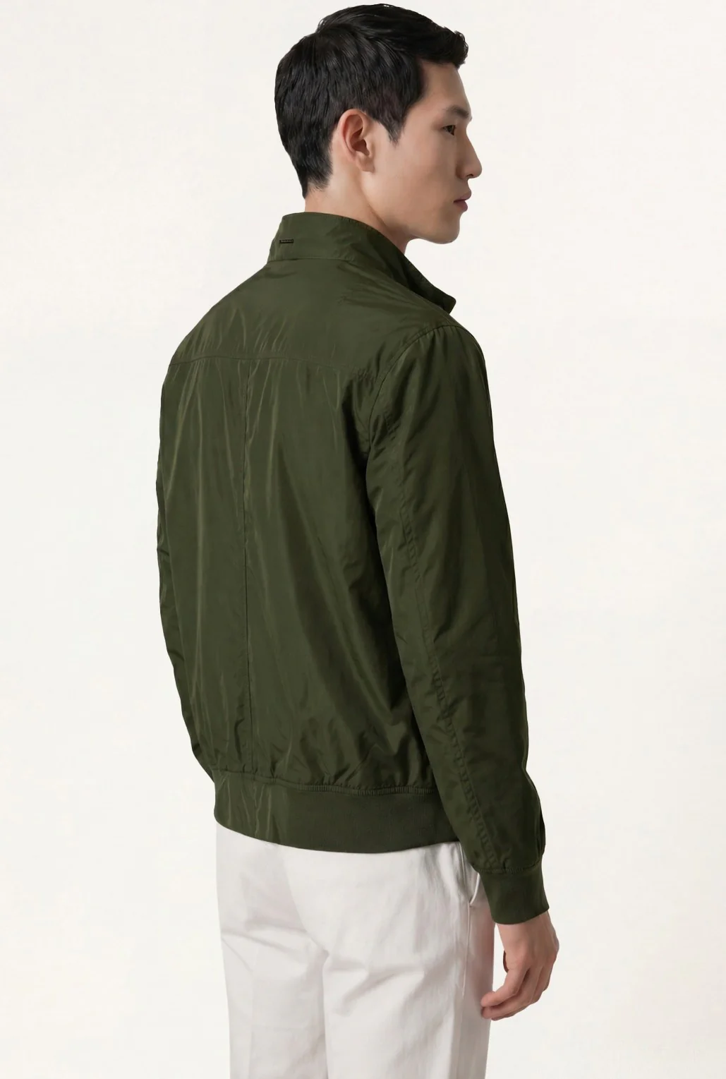 Lightweight Polyamide Bomber Jacket With Double Zipper - Image 6