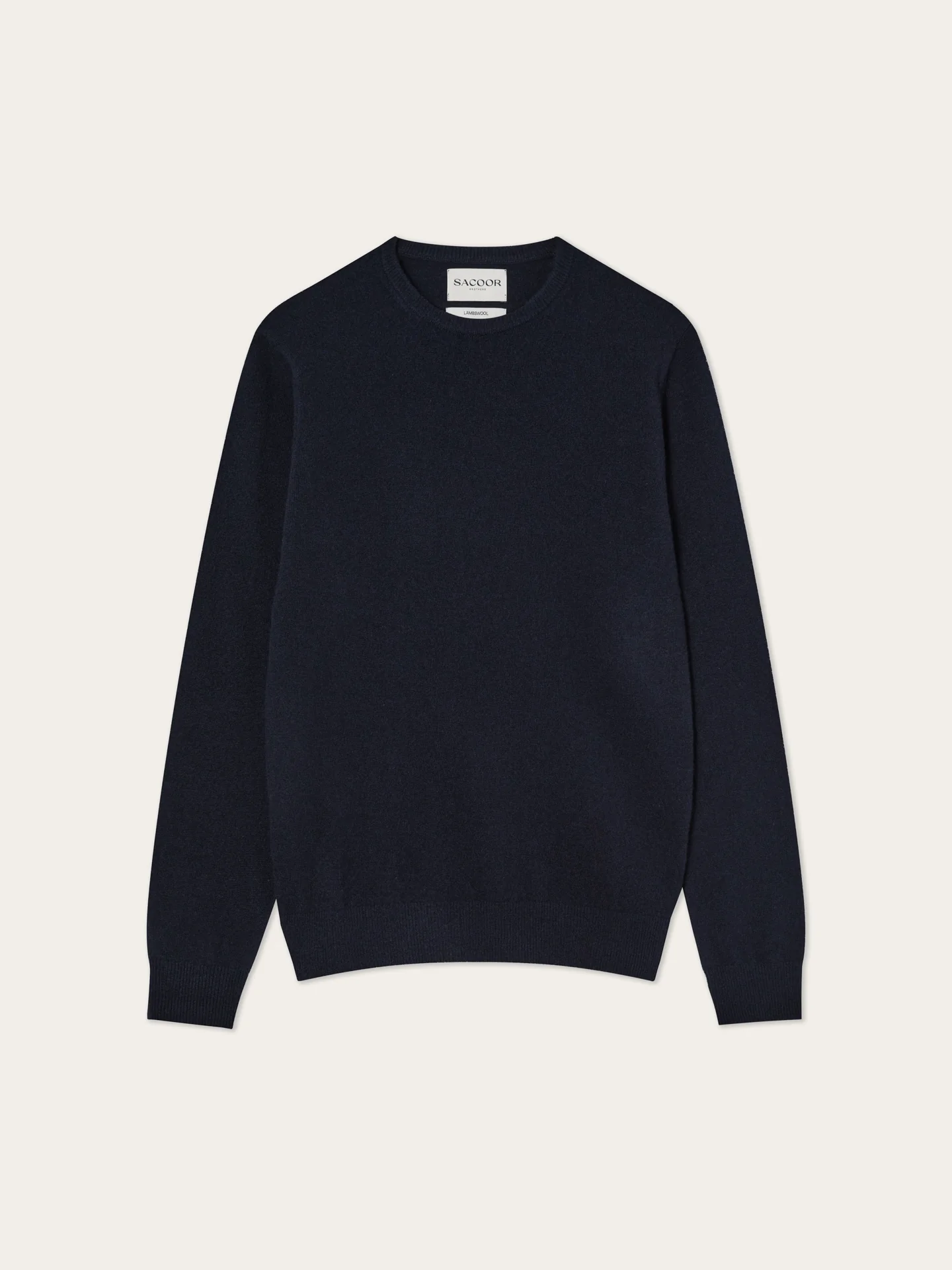Long Sleeve Crew Neck Sweater In Fine Lambswool - Image 10