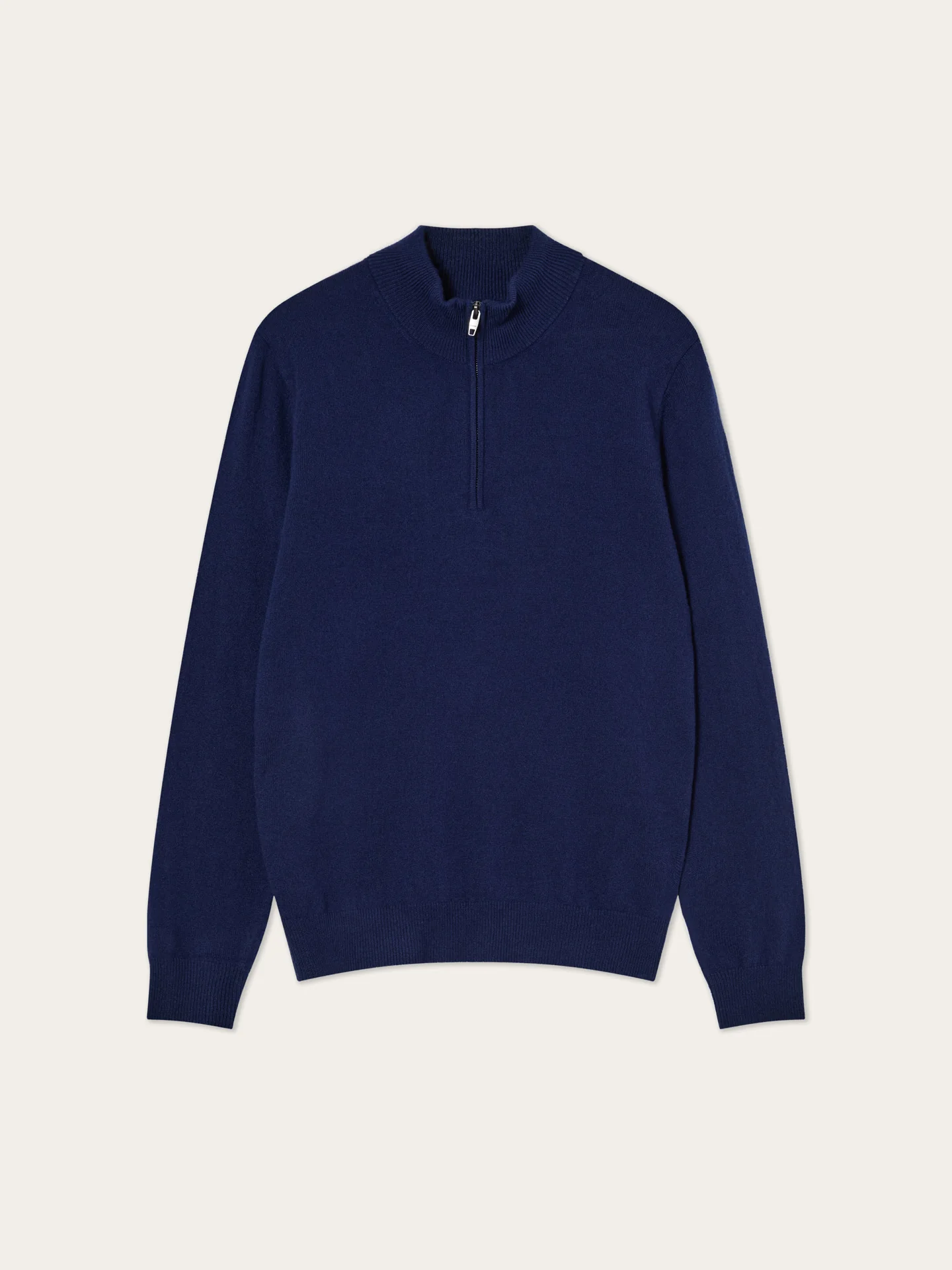 Long Sleeve Half-Zip Sweater In Fine Lambswool - Image 28