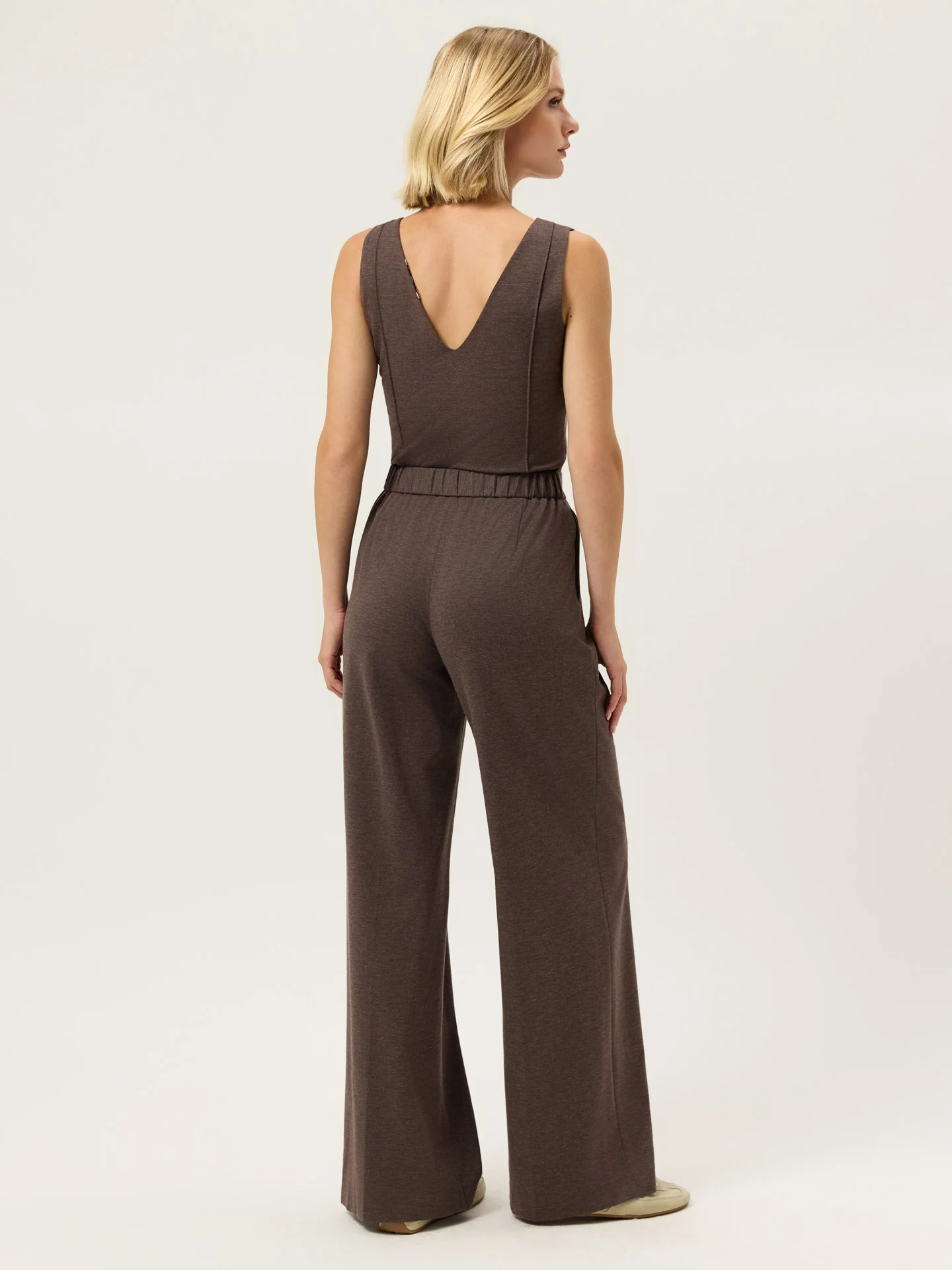 Luxe Leisure Edition Loose Fit Trousers In Rayon Blend With Elasticated Waistband - Image 2