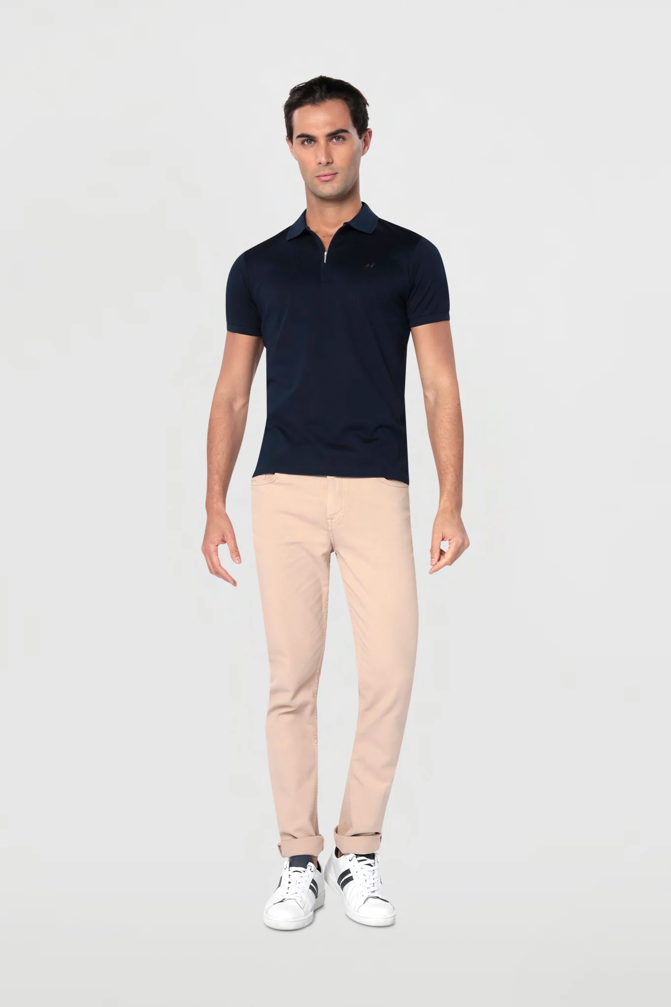 Men's Casual Slim Fit Piqué Polo