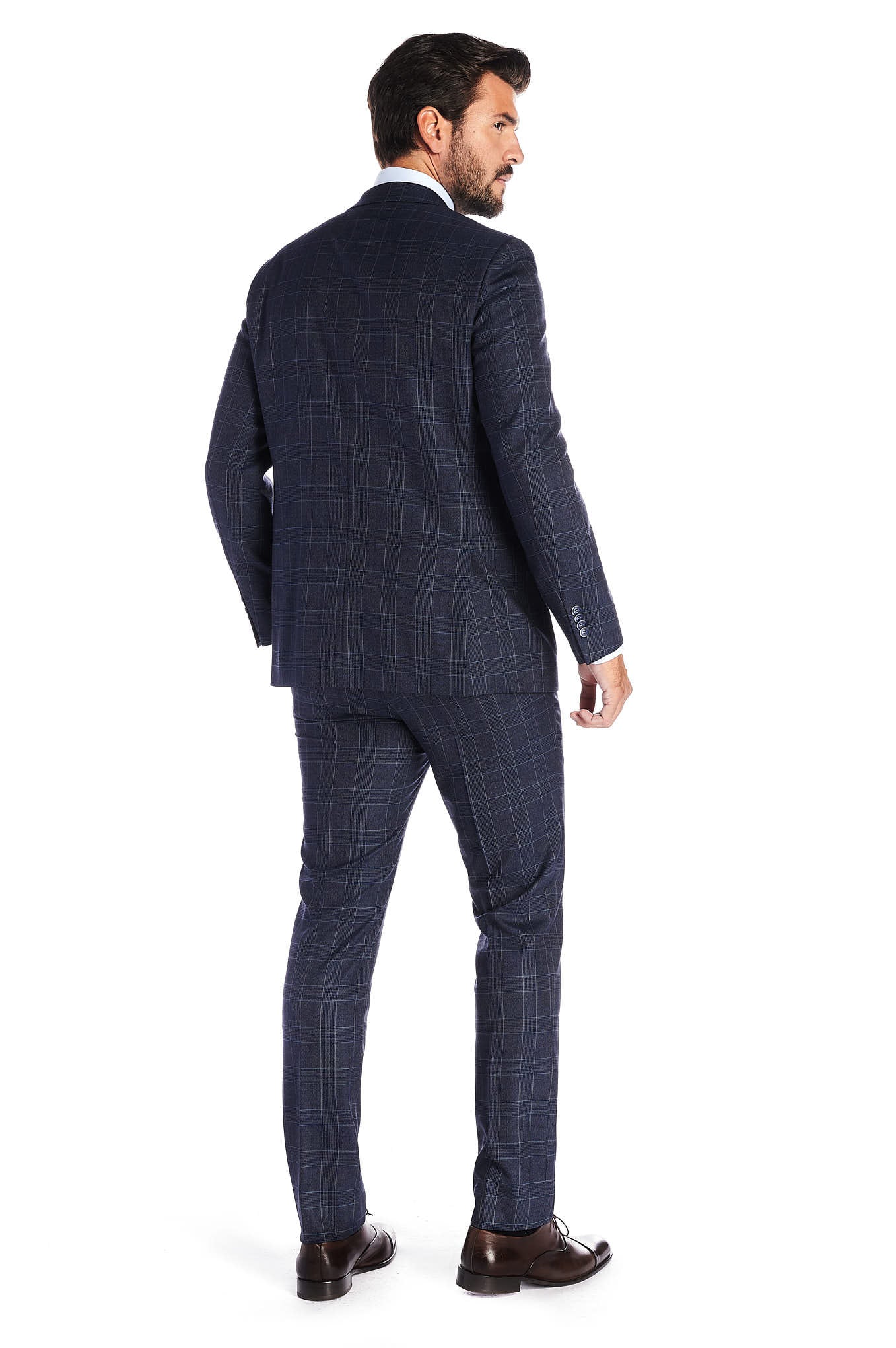 Men's Checks Slim Fit Suit - Image 2