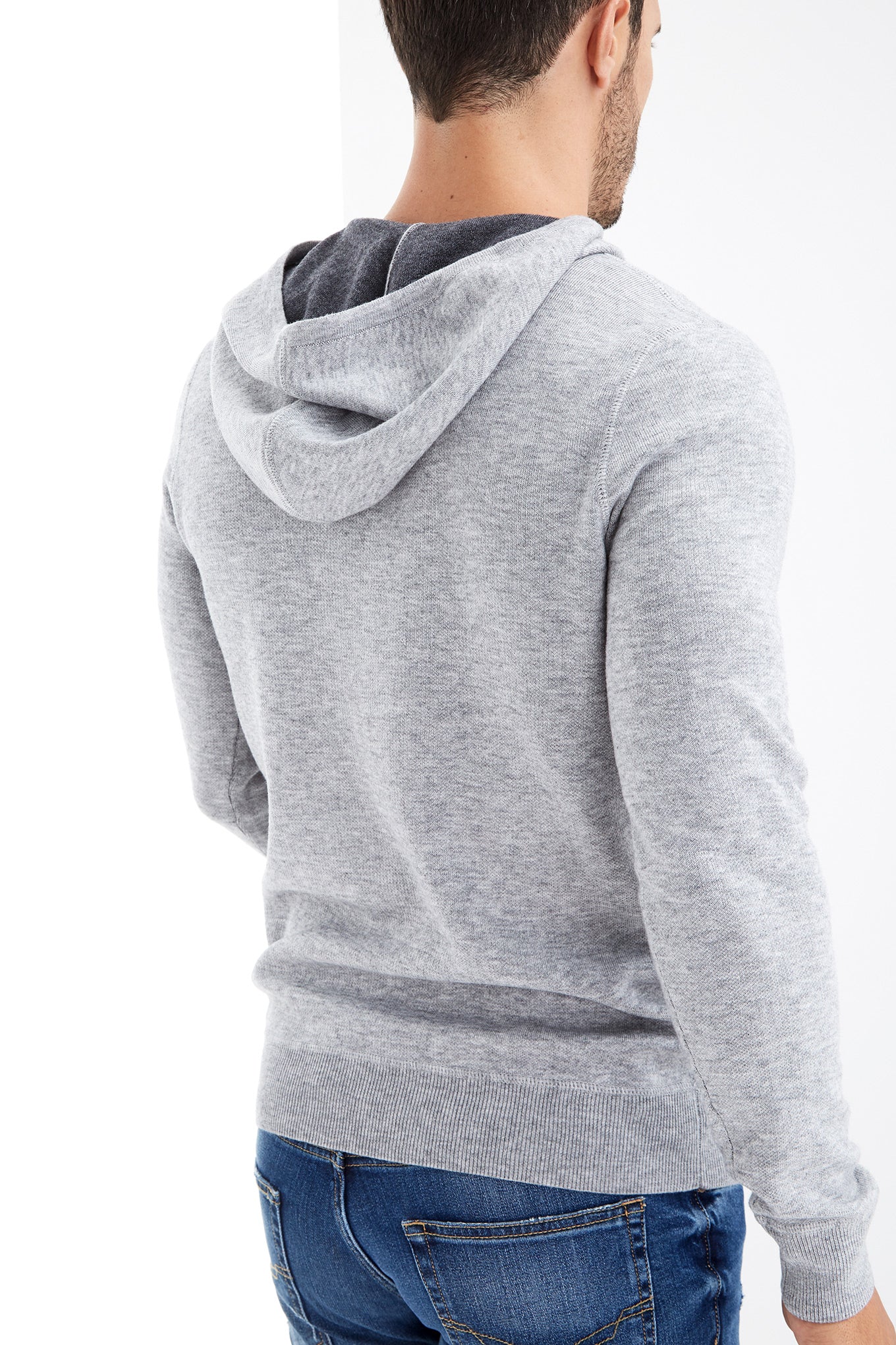 Men's Knit Hooded Sweater - Image 8