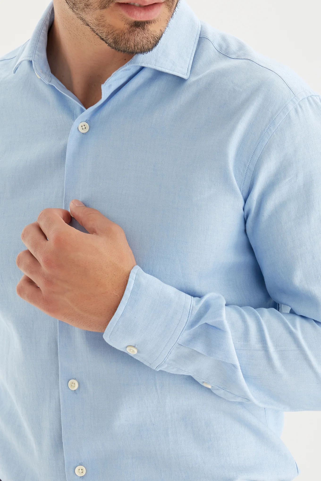 Men's Plain Casual Shirt - Image 5