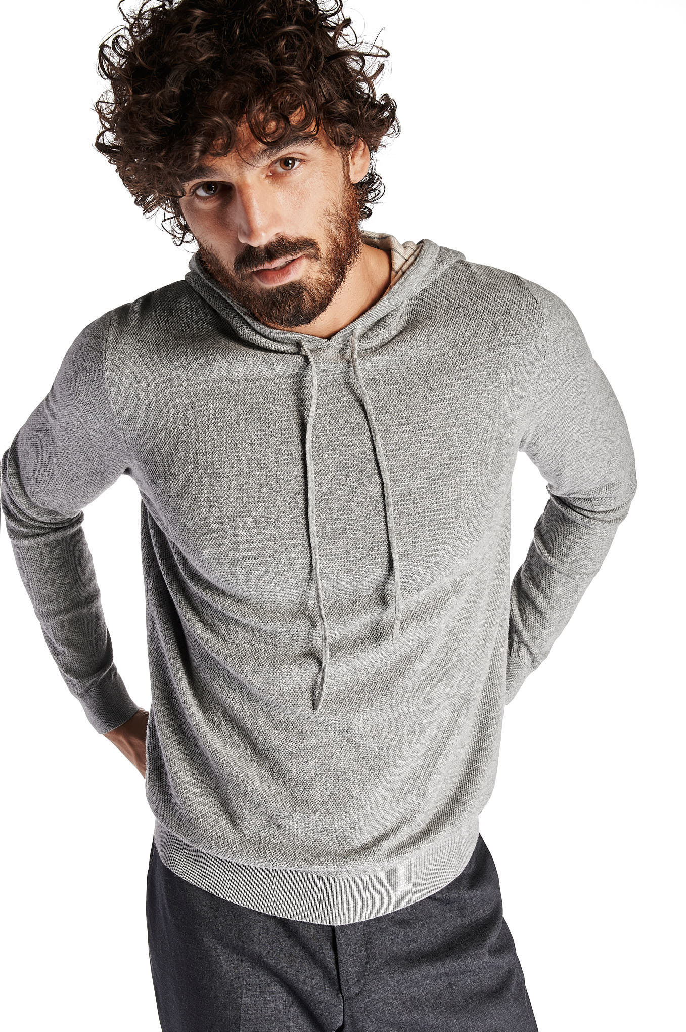 Men's Regular Fit Casual Knitted Sweater in Organic Cotton - Image 2
