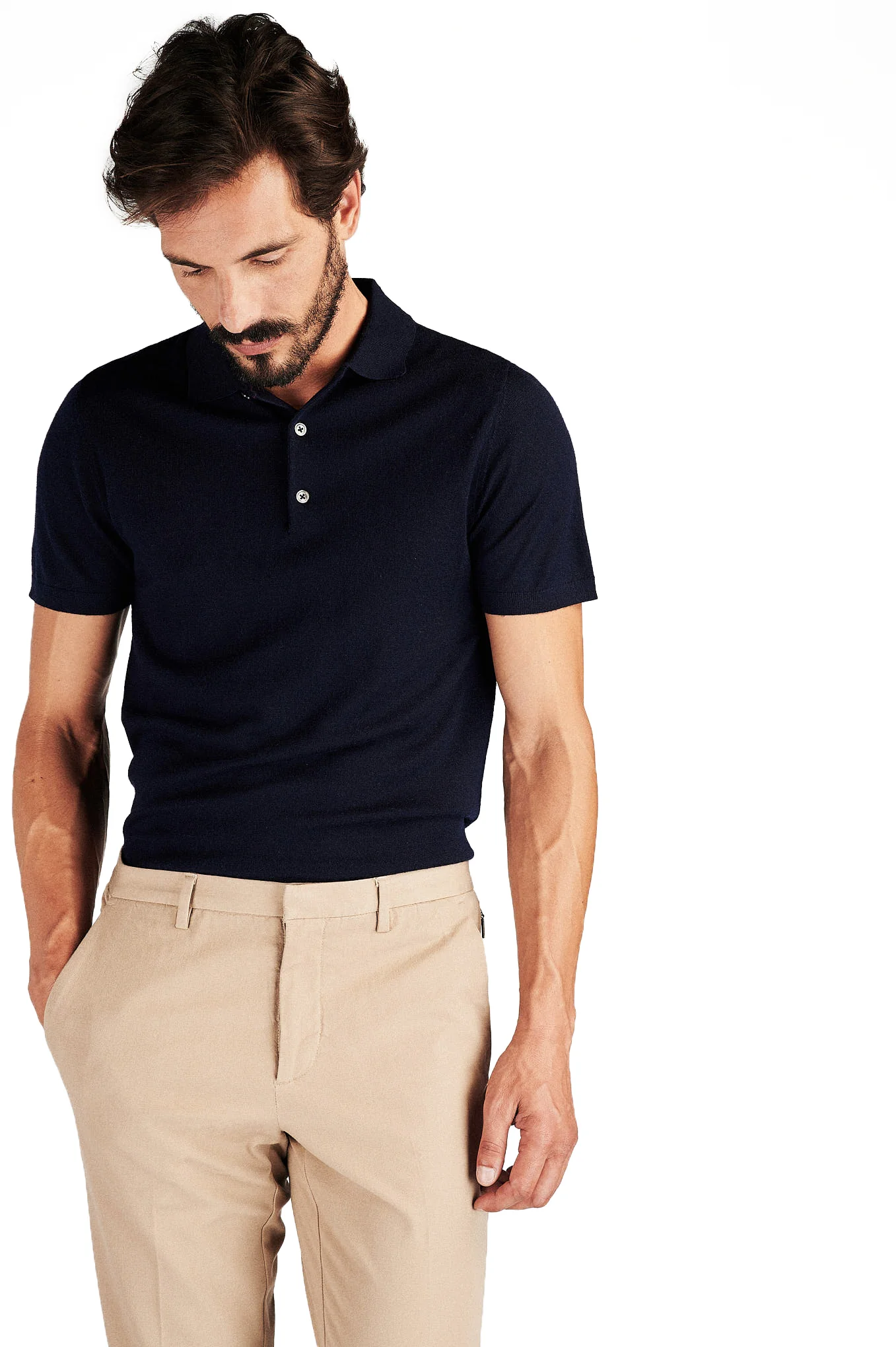 Men's Regular Fit Casual Mesh Polo - Image 18