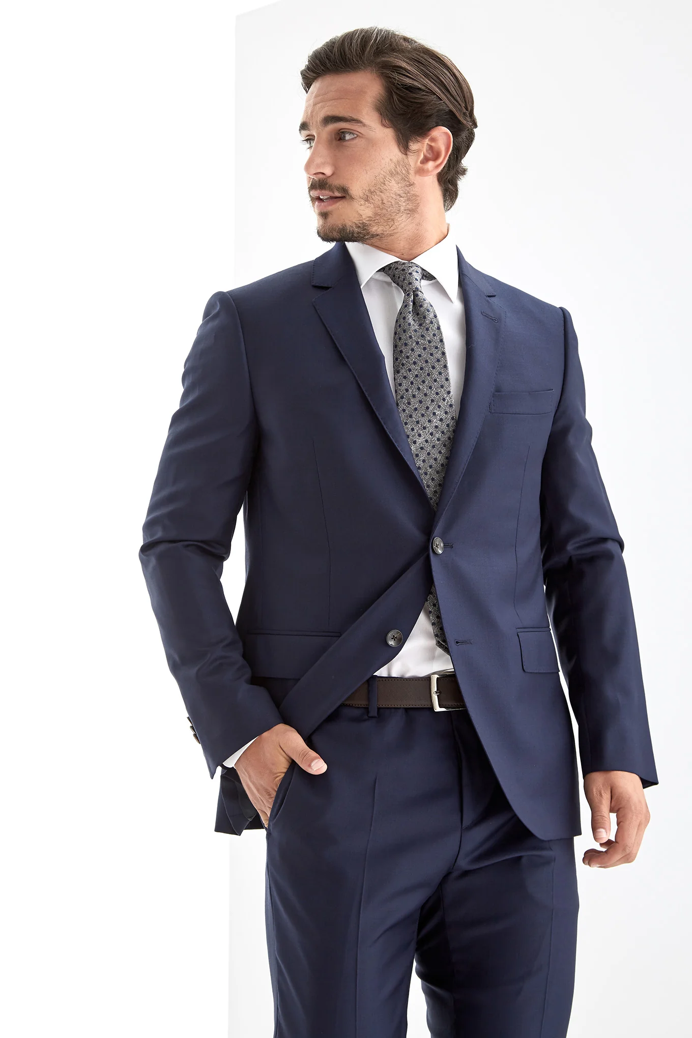 Men's Sharkskin Classic Suit - Image 3