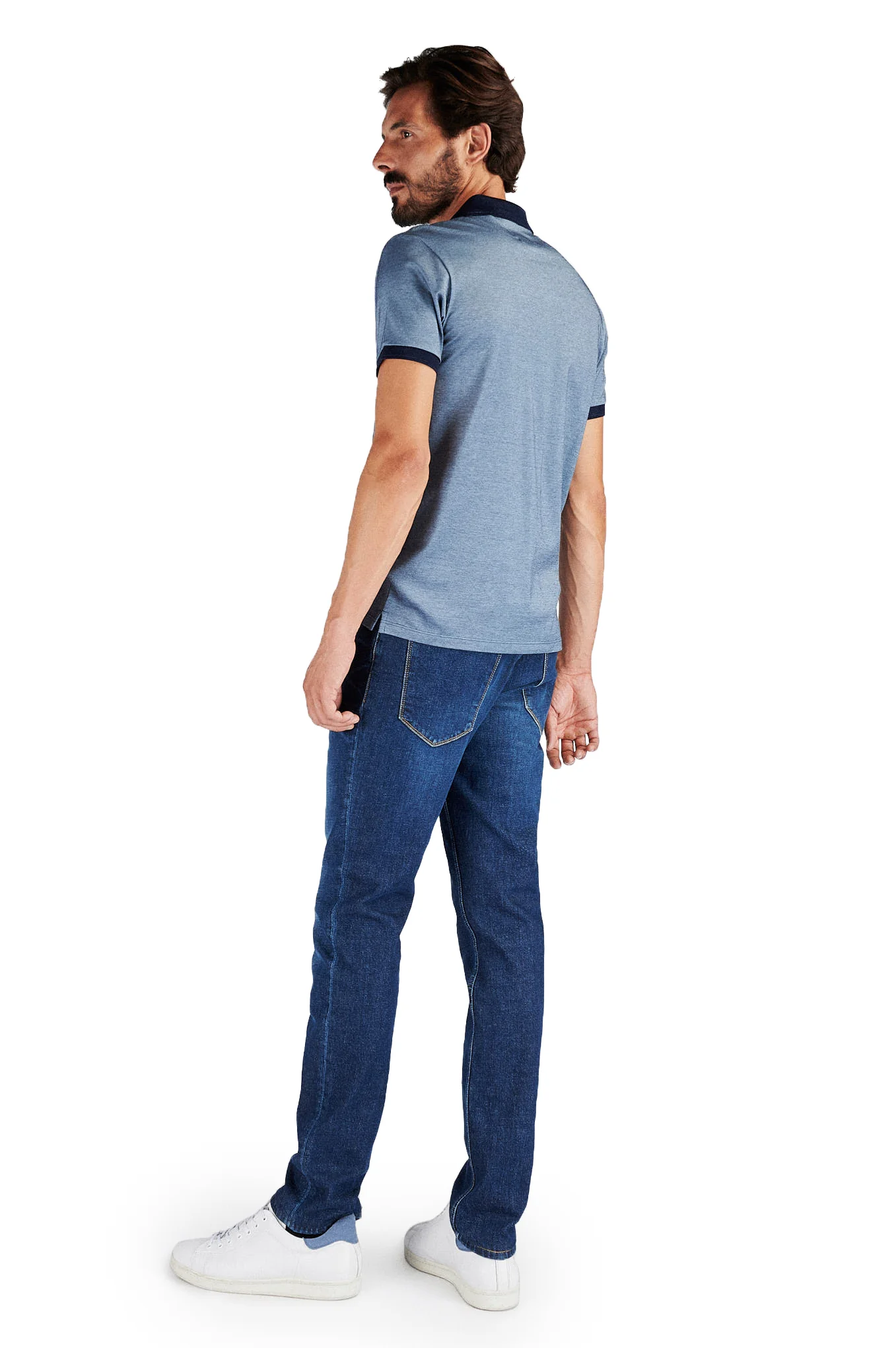 Men's Sport Piqué Slim Fit Polo Shirt in Mercerized Cotton - Image 2