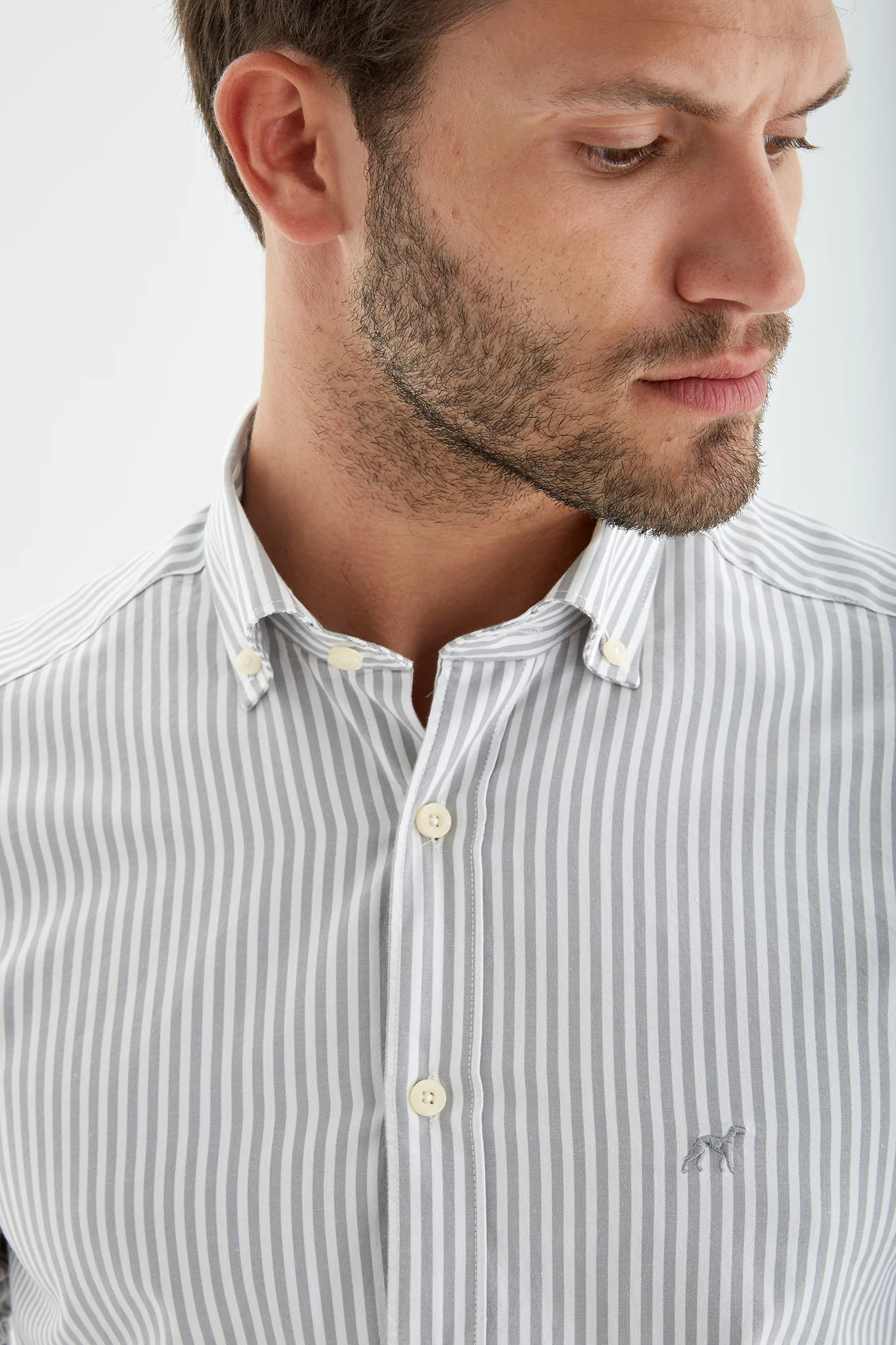 Men's Striped Casual Shirt - Image 5