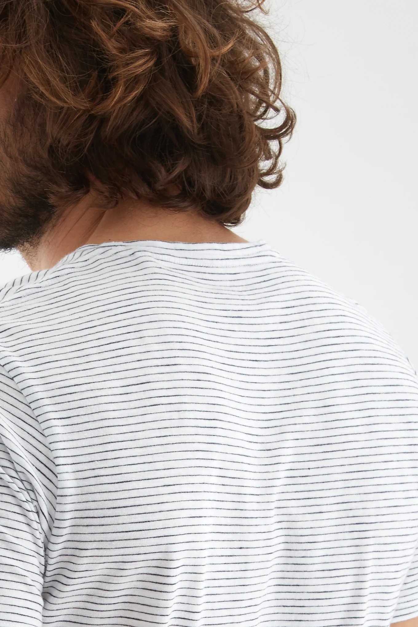 Men's Striped T-Shirt with Pocket - Image 5