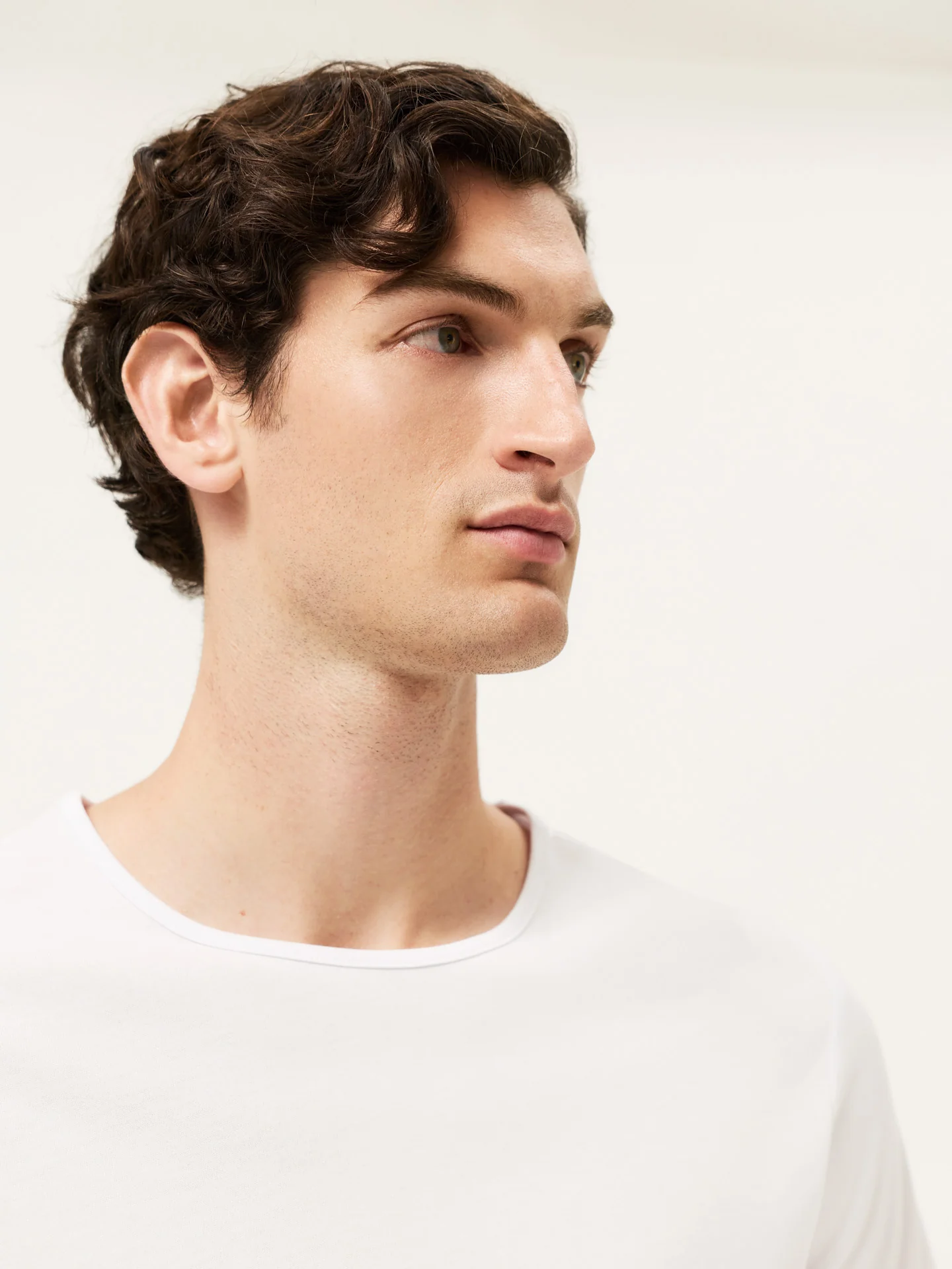 Mercerized Lyocell Cotton T-Shirt With Sleeve Logo - Image 5