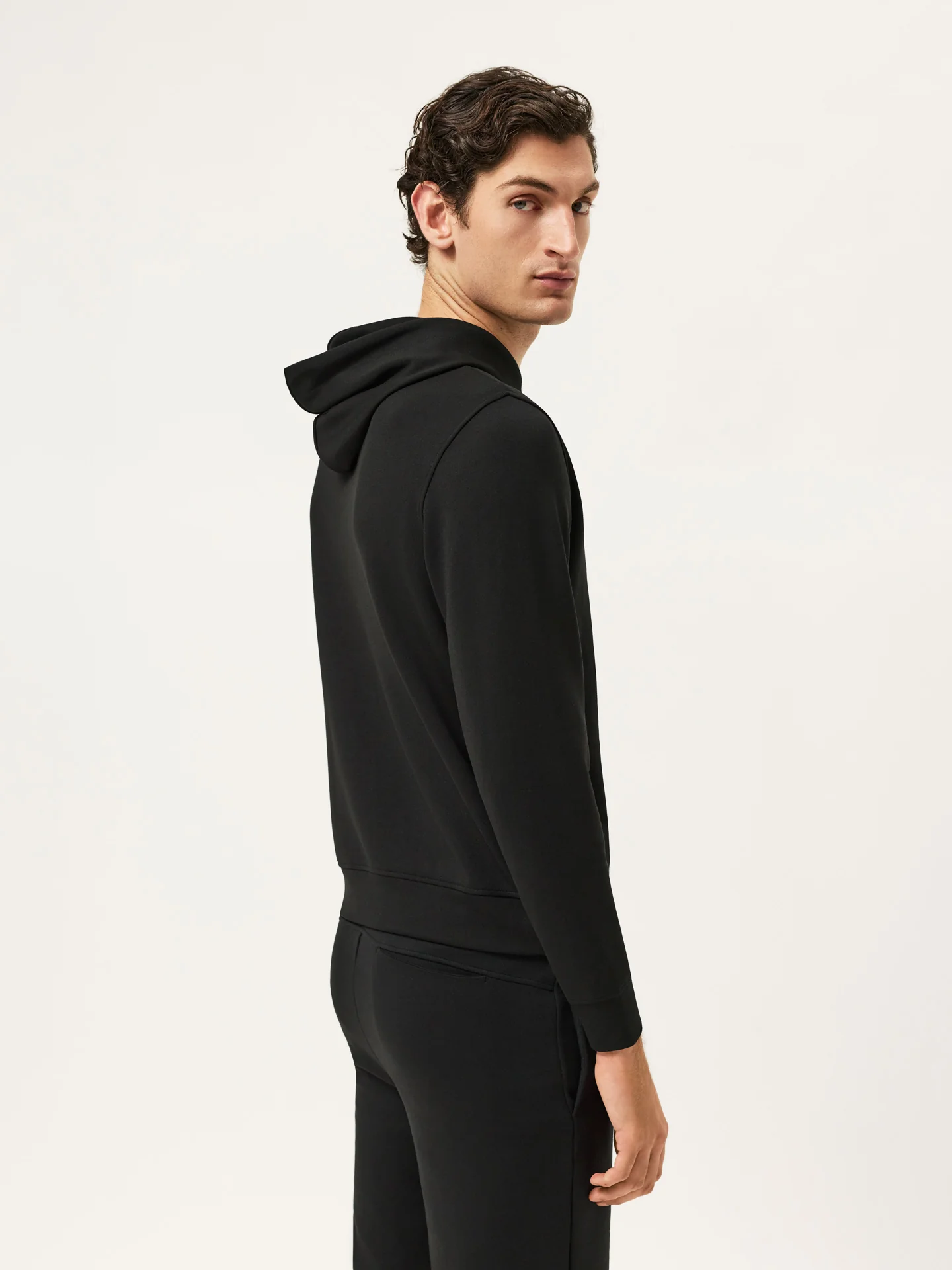 Modal Fleece Hoodie With High Relief Logo Print - Image 3