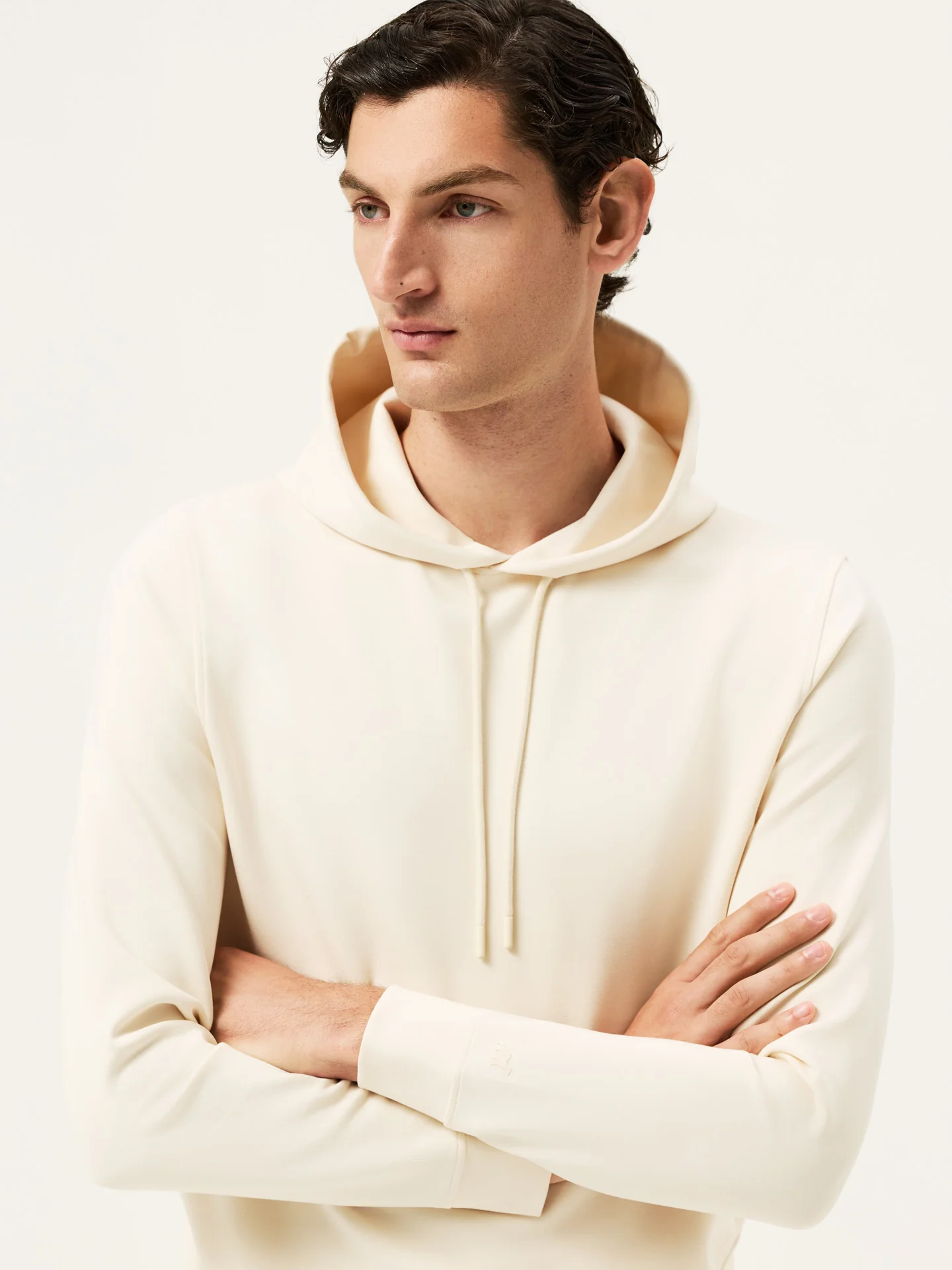 Modal Fleece Hoodie With High Relief Logo Print - Image 4