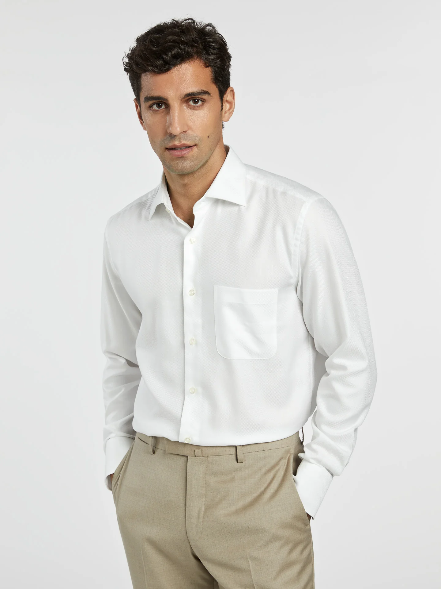 OXFORD COLLAR REGULAR FIT SINGLE CUFF - Image 2