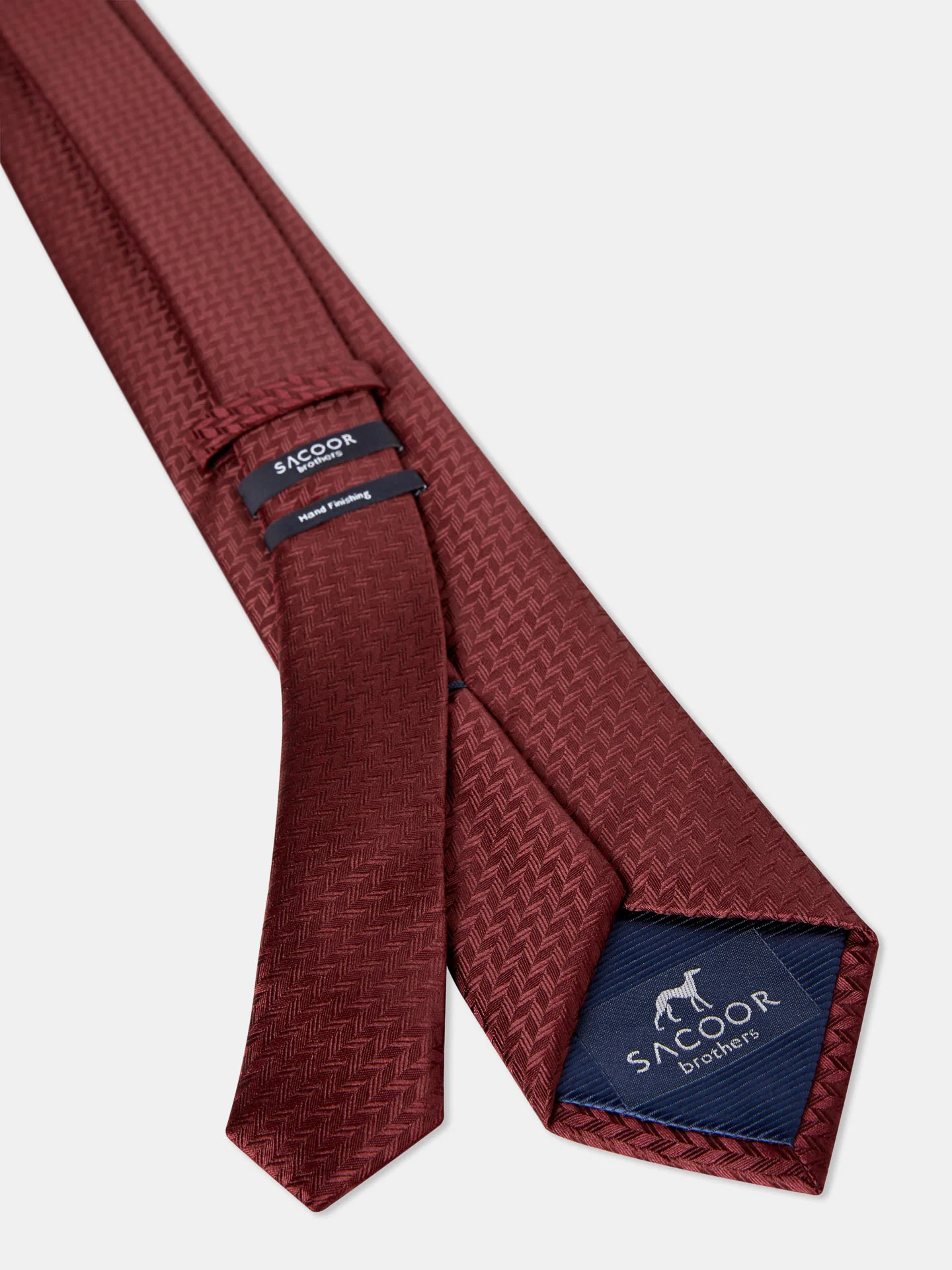Plain 100% Silk Tie 7,5cm - Image 2