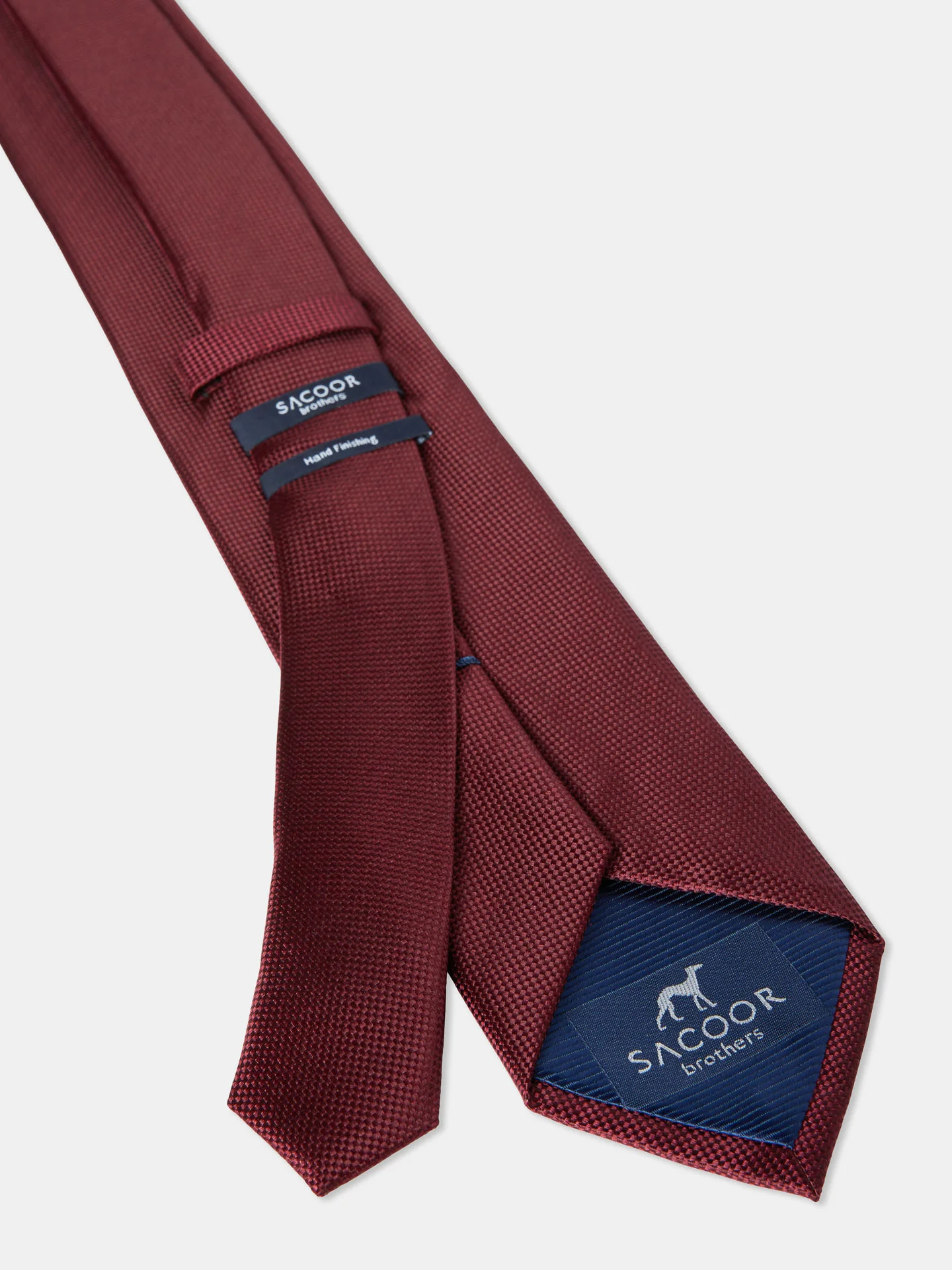 Plain 100% Silk Tie 7,5cm - Image 2