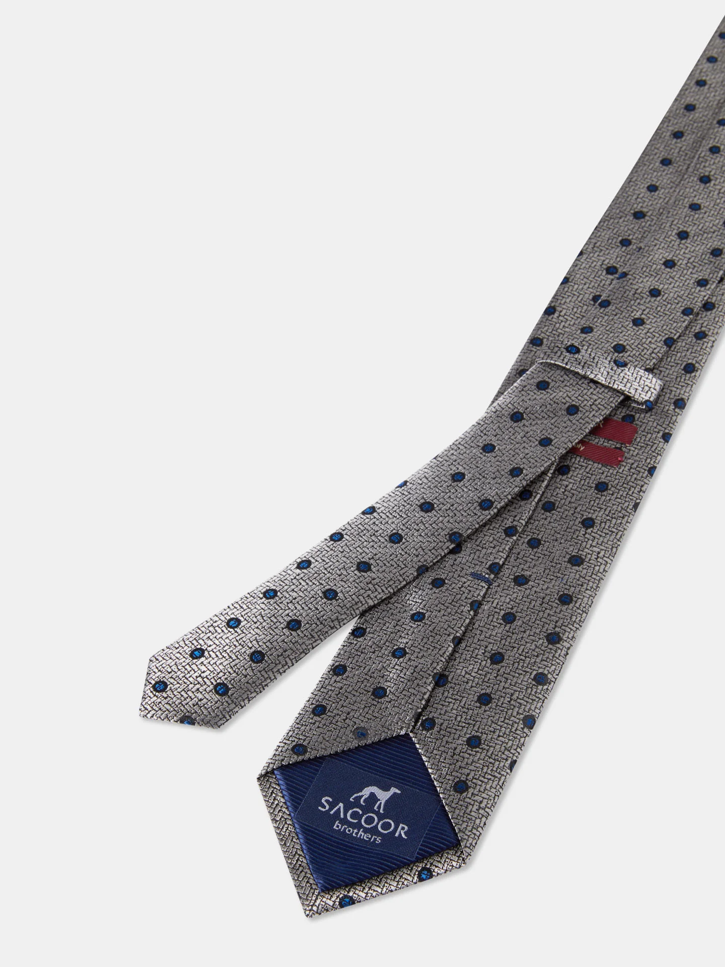 Polka Dot Pattern Tie 100% Silk 7,5cm - Image 2
