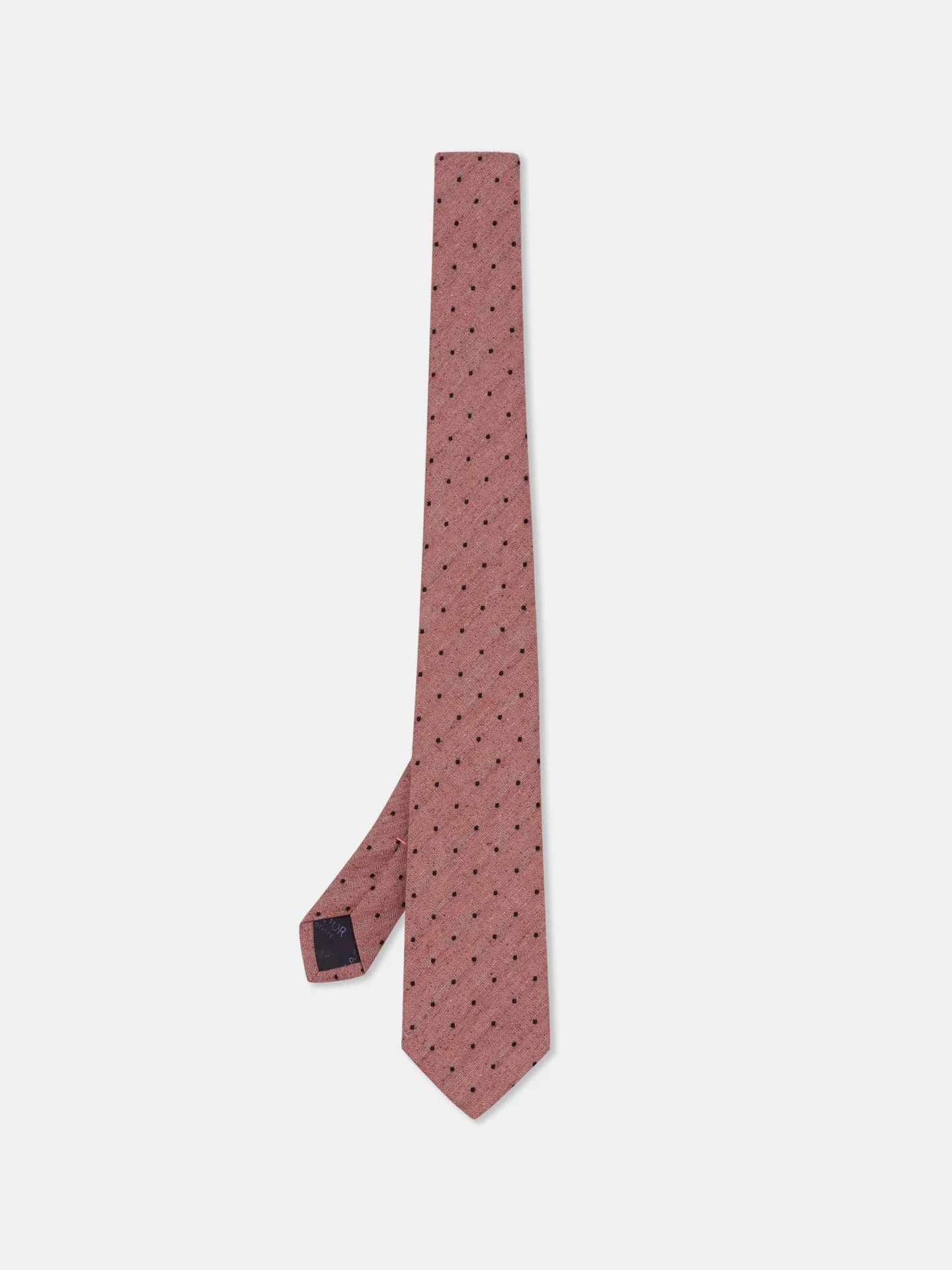 Polka Dot Pattern Tie 100% Silk 8cm - Image 5
