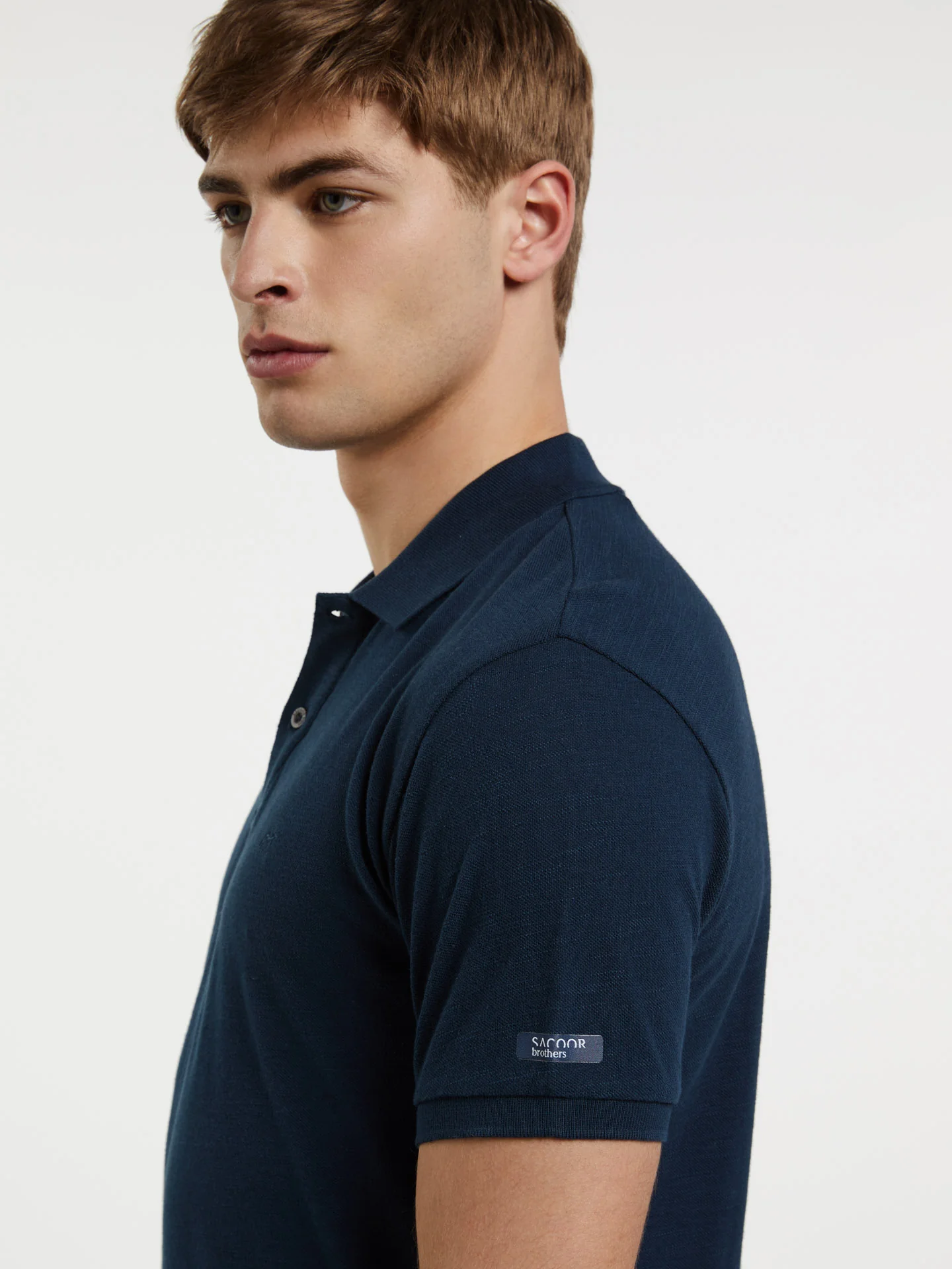 Polo Piqué Shirt With Slub Effect - Image 2