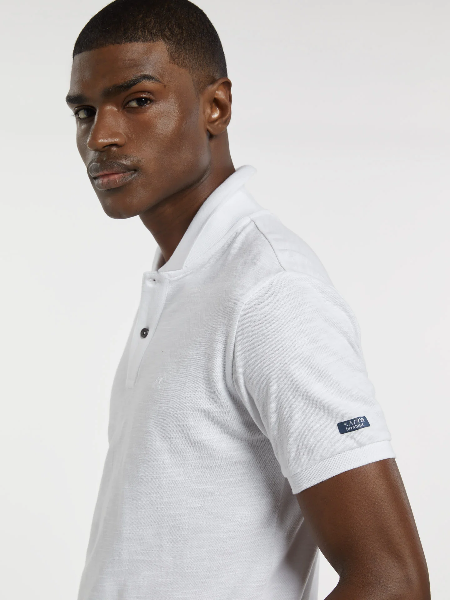 Polo Piqué Shirt With Slub Effect - Image 8