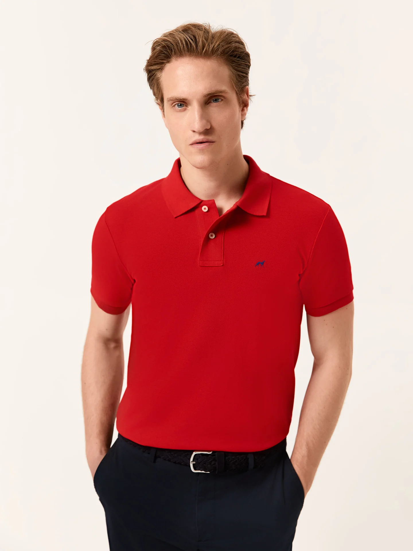 Premium slim Fit Piqué Polo in 100% BCI Cotton