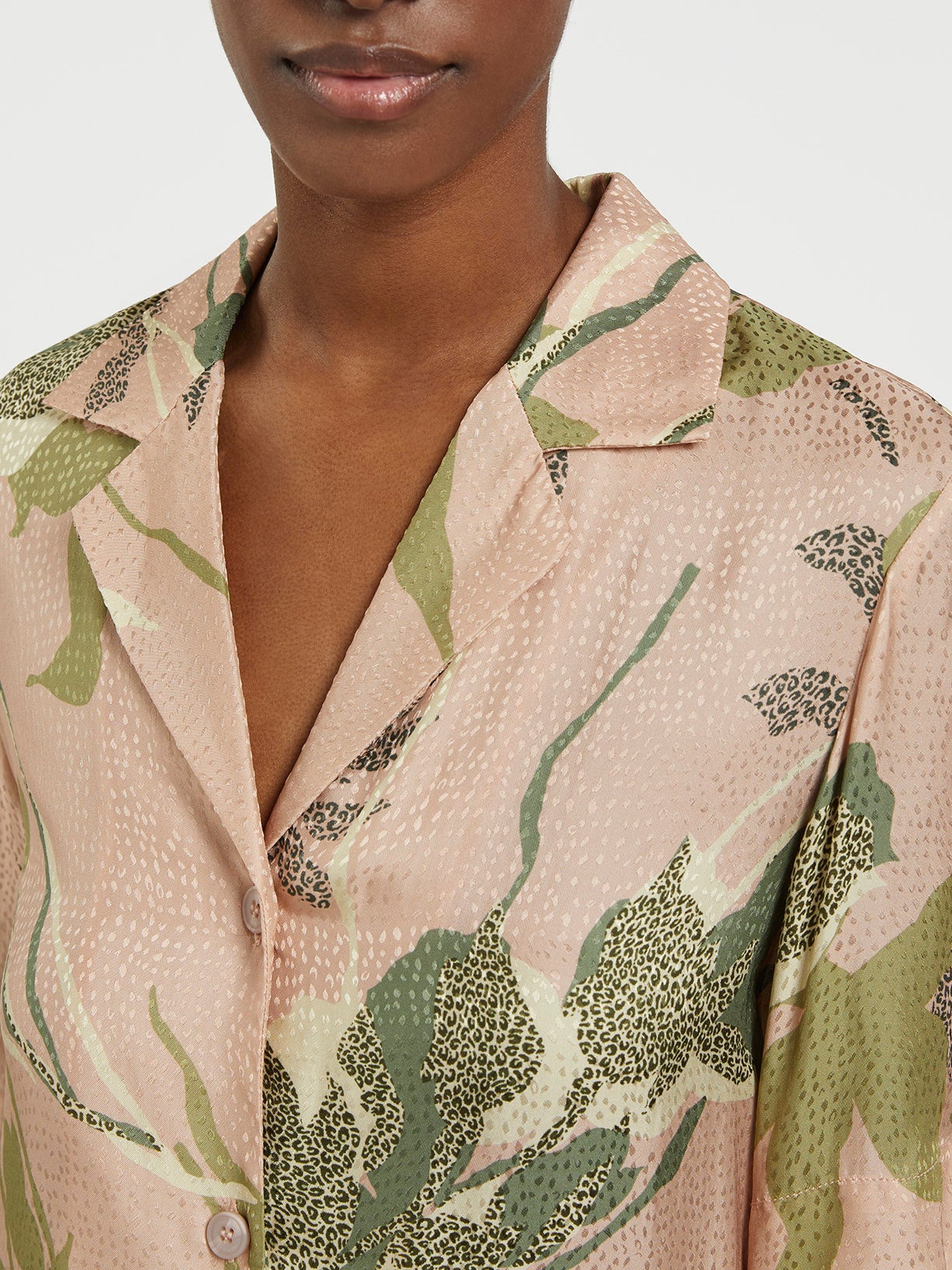 Printed Jacquard Blouse - Image 2