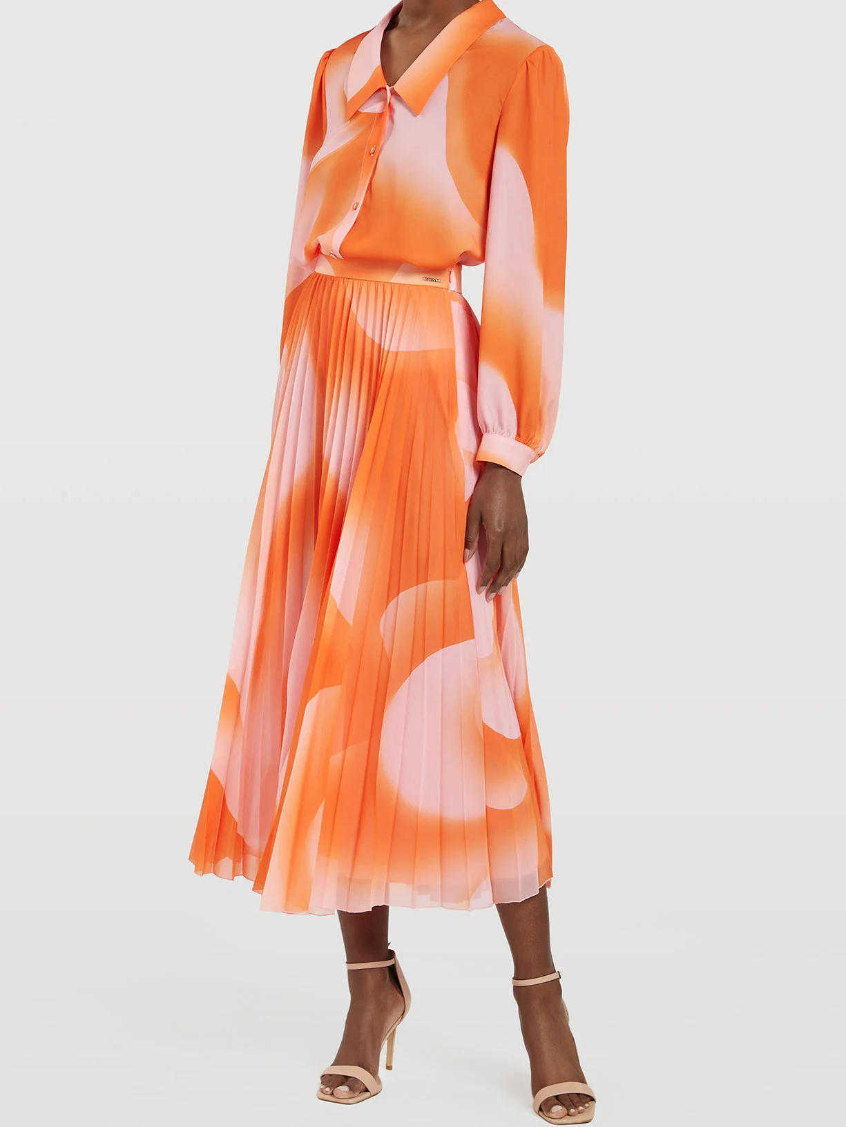 Printed Pleated Skirt - Image 4