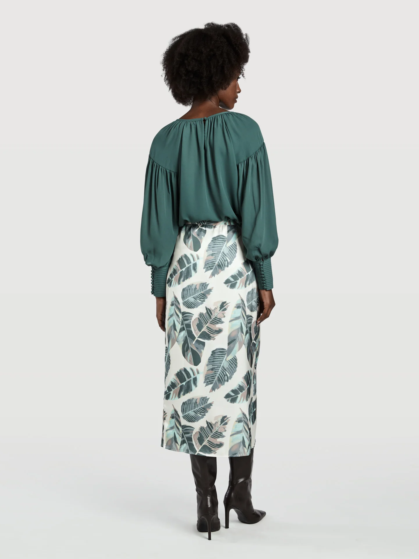 Printed Wrap Skirt - Image 3