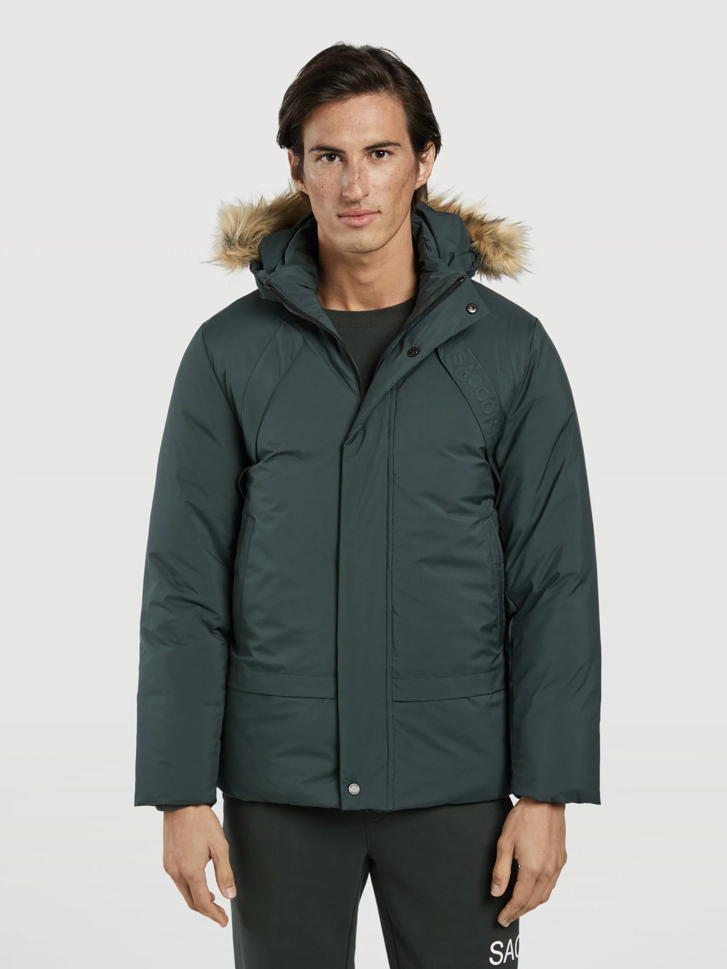 Recycled fabric parka - Image 4