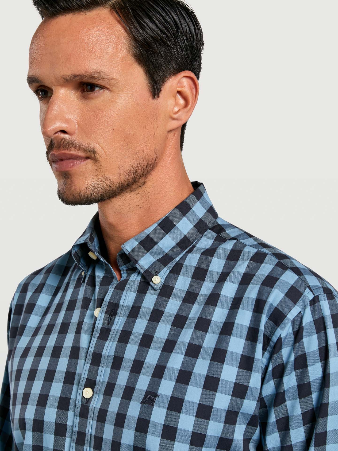 Regular fit 100% bci cotton checks oxford shirt