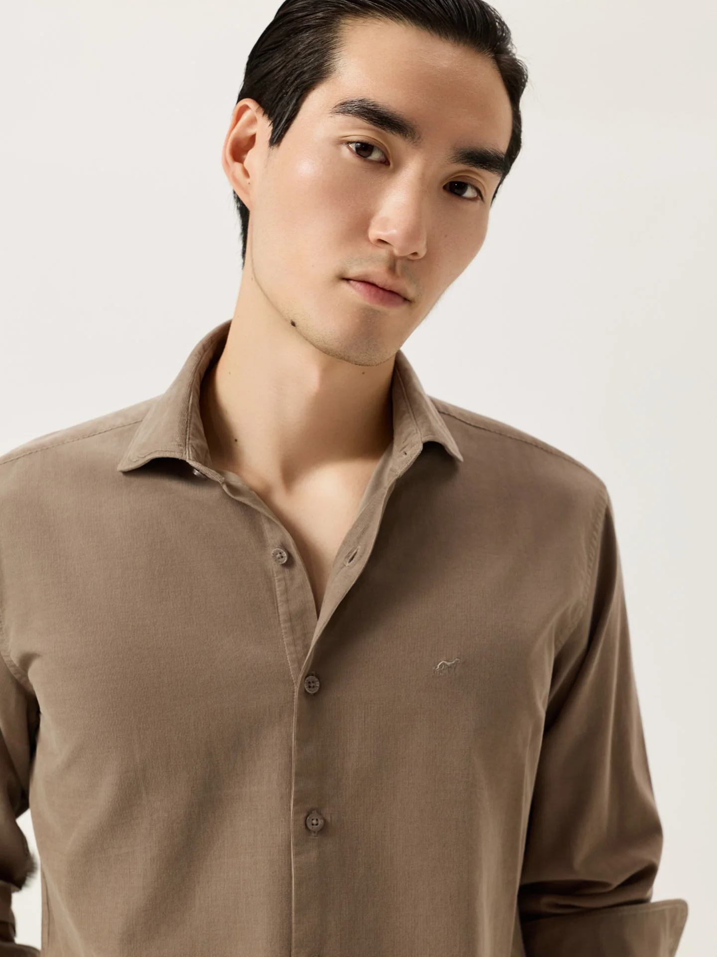 Regular Fit Baby Corduroy Shirt With Pigment-Dyed Finish - Image 16