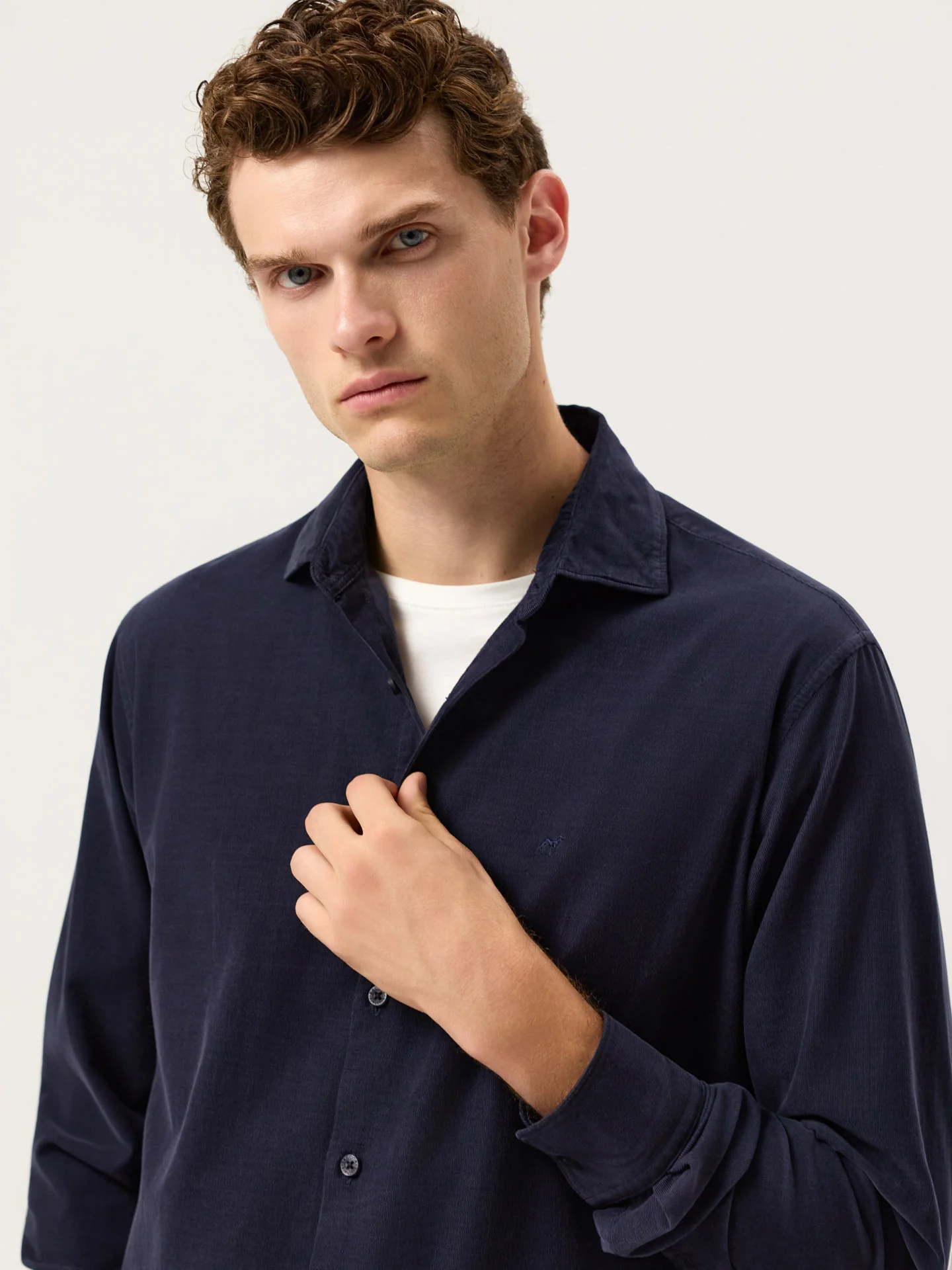 Regular Fit Baby Corduroy Shirt With Pigment-Dyed Finish - Image 2
